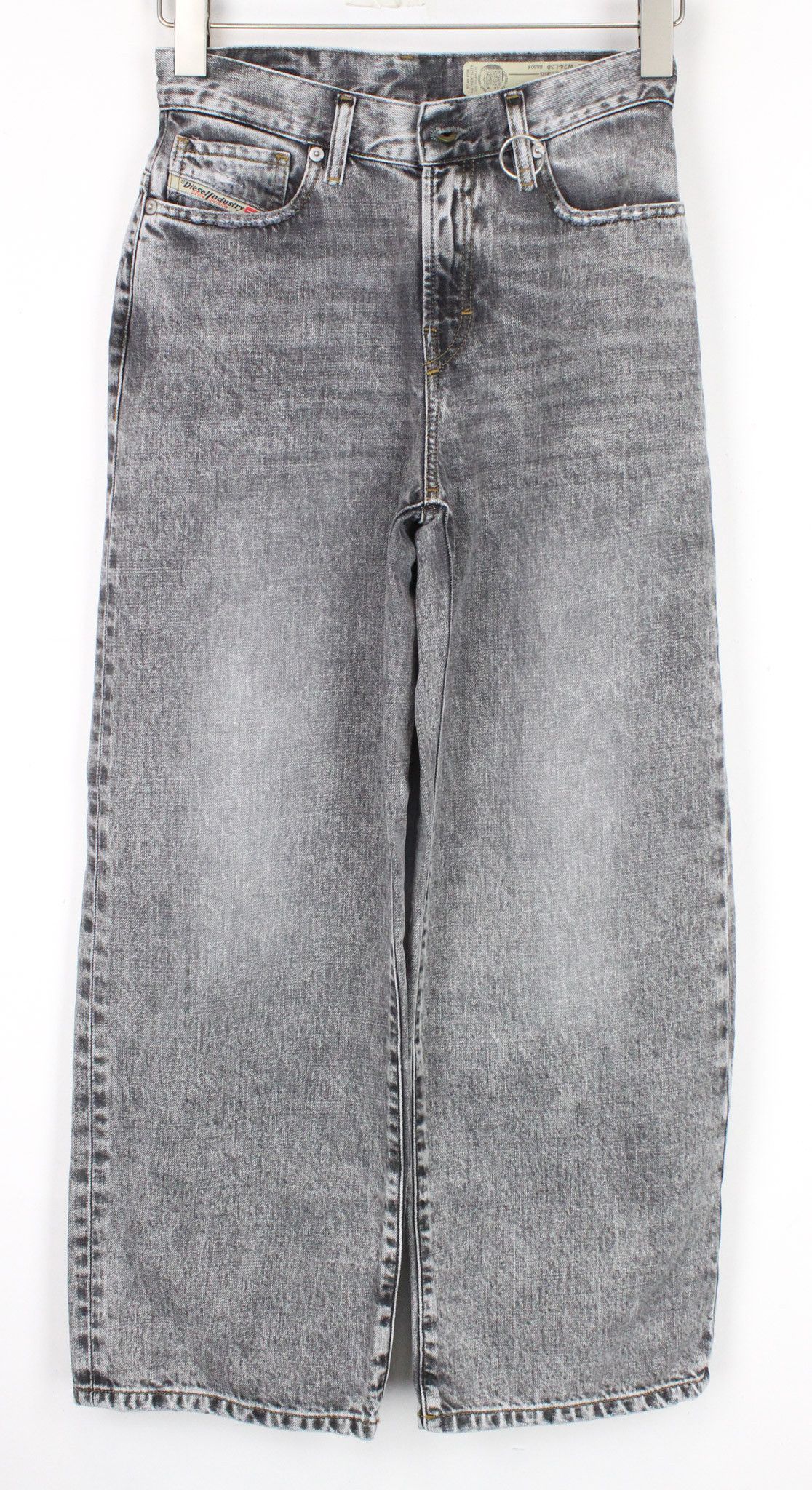 Diesel WIDEE 8880X W24/L30 Grey Cotton Straight Jeans 69498 Size 24" / US 00 / IT 34 - 1 Thumbnail