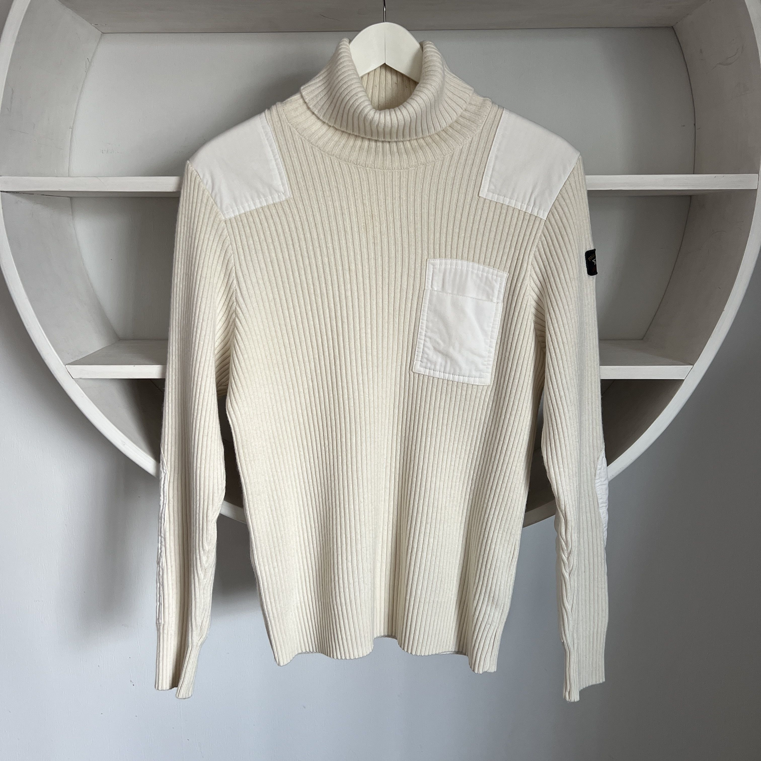 Paul & Shark PAUL & SHARK Archive 1983 Sweater Fisherman Wool White Beige Size US M / EU 48-50 / 2 - 1 Thumbnail