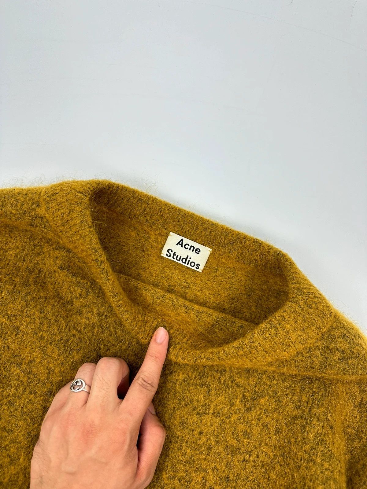 Acne Studios Acne Studio 00’s Ginger Yellow Boxy Sweater Size M / US 6-8 / IT 42-44 - 7 Thumbnail