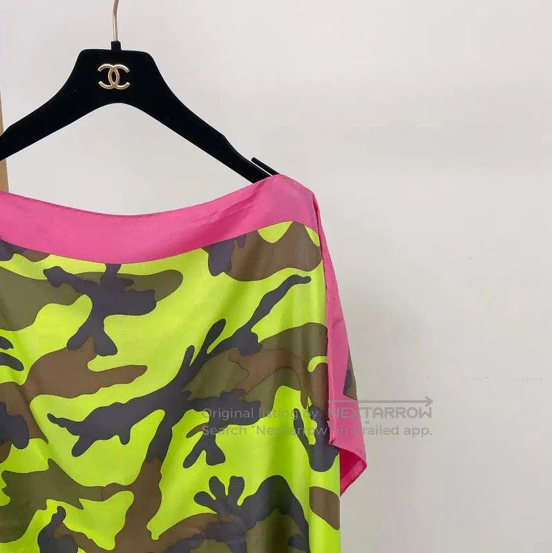 Valentino Valentino Color Block Silk Midi Dress . Size XXS / US 00 / IT 34 - 2 Thumbnail