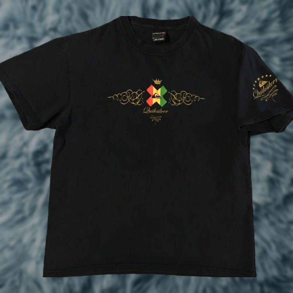 Billabong VINTAGE Quiksilver Shirt Surf & Skate Men S Black Logo 80s 90s Grunge Beach Ocean Pacific Gotcha Y2K Faded Rasta T-Shirt Size US S / EU 44-46 / 1 - 1 Thumbnail