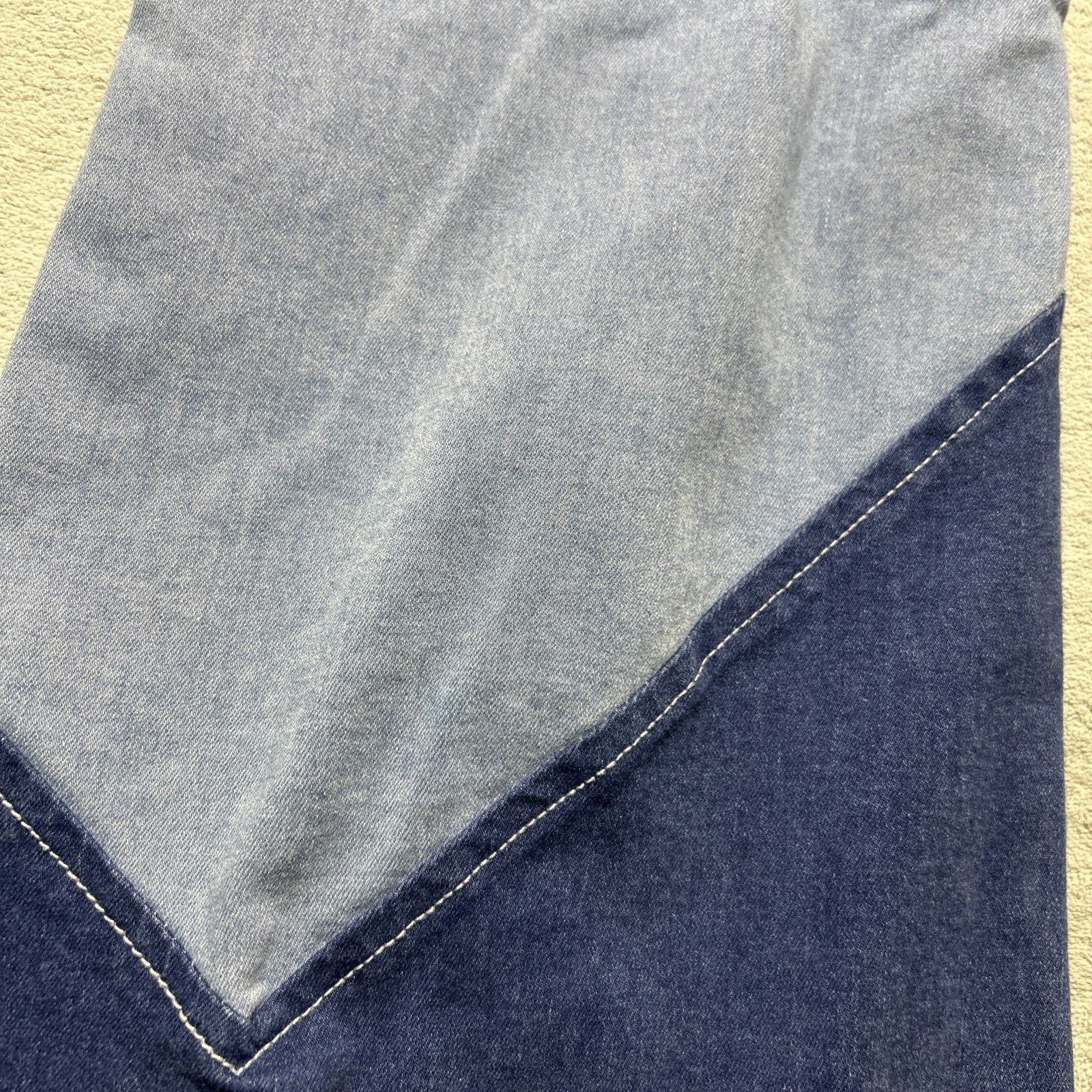 JNCO Patchwork Colorblock Overalls Womens 13 32x33 Beyond Baggy Size 32" / US 10 / IT 46 - 7 Thumbnail