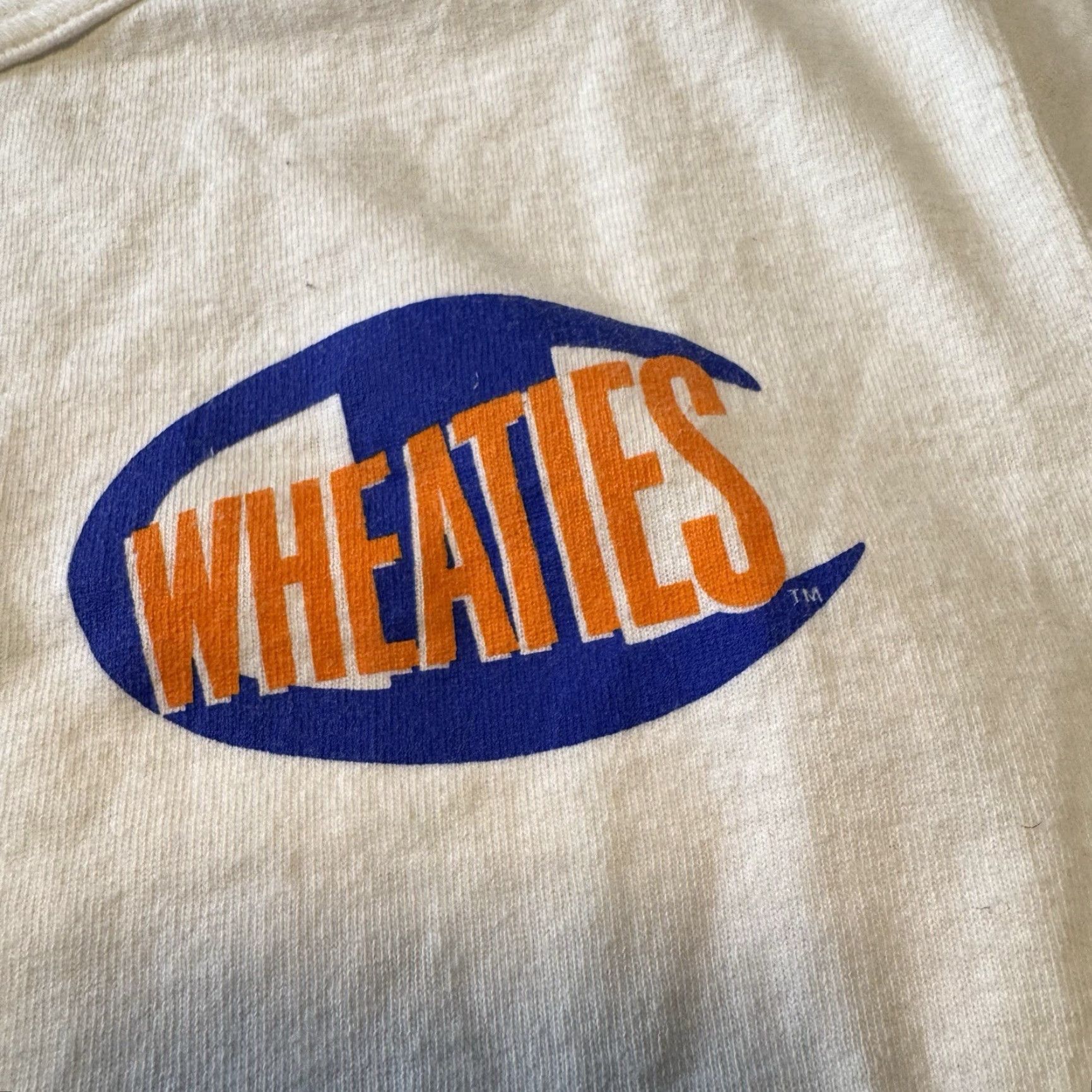Champion Wheaties Breakfast of Champions Vintage Style Retro Graphic T Shirt Cereal Small Men Short Sleeve Crew Neck White Cotton Knit T-Shirt Size US L / EU 52-54 / 3 - 3 Thumbnail