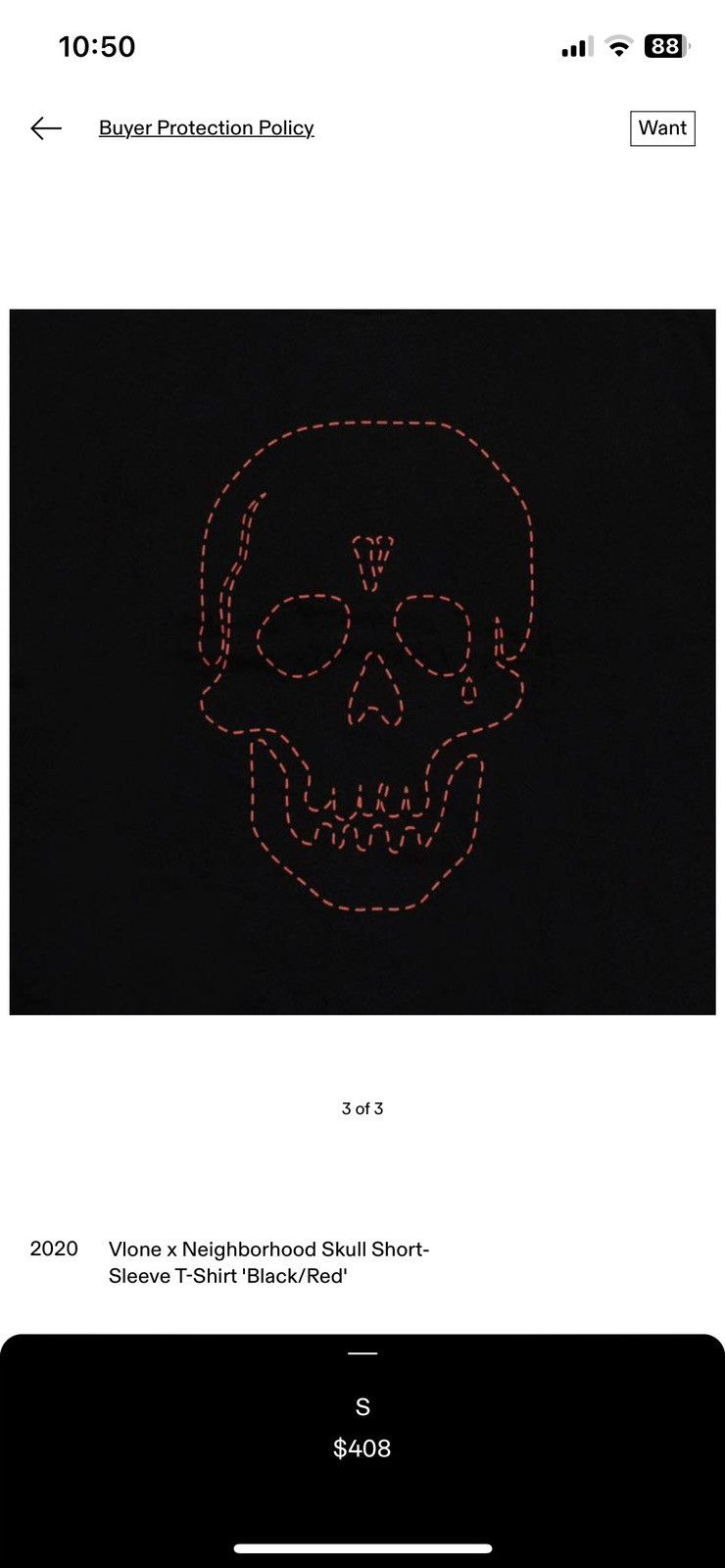 Neighborhood × Vlone Vlone x Neighborhood Skull T Shirt Size US XL / EU 56 / 4 - 7 Thumbnail