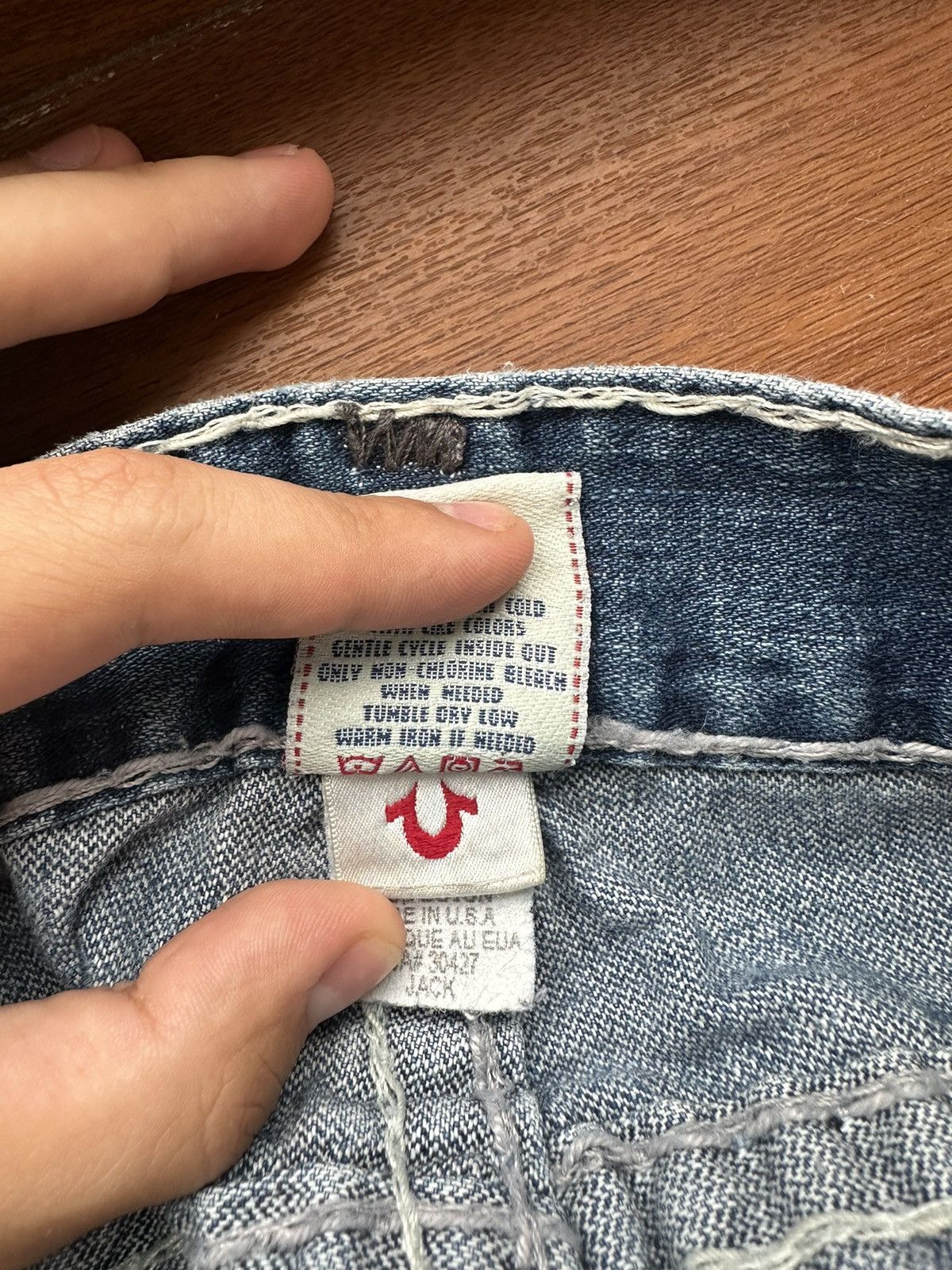 True Religion 🇺🇸Vintage True Religion Faded Denim jeans Made in Usa Size US 34 / EU 50 - 21 Thumbnail
