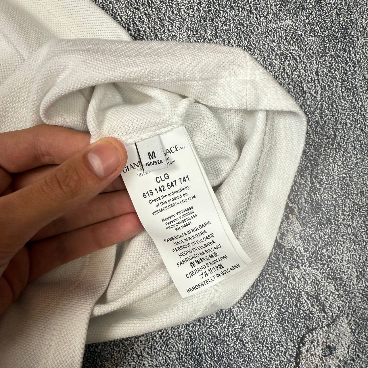 Versace Versace Polo T-shirt Size M White Size US M / EU 48-50 / 2 - 4 Thumbnail