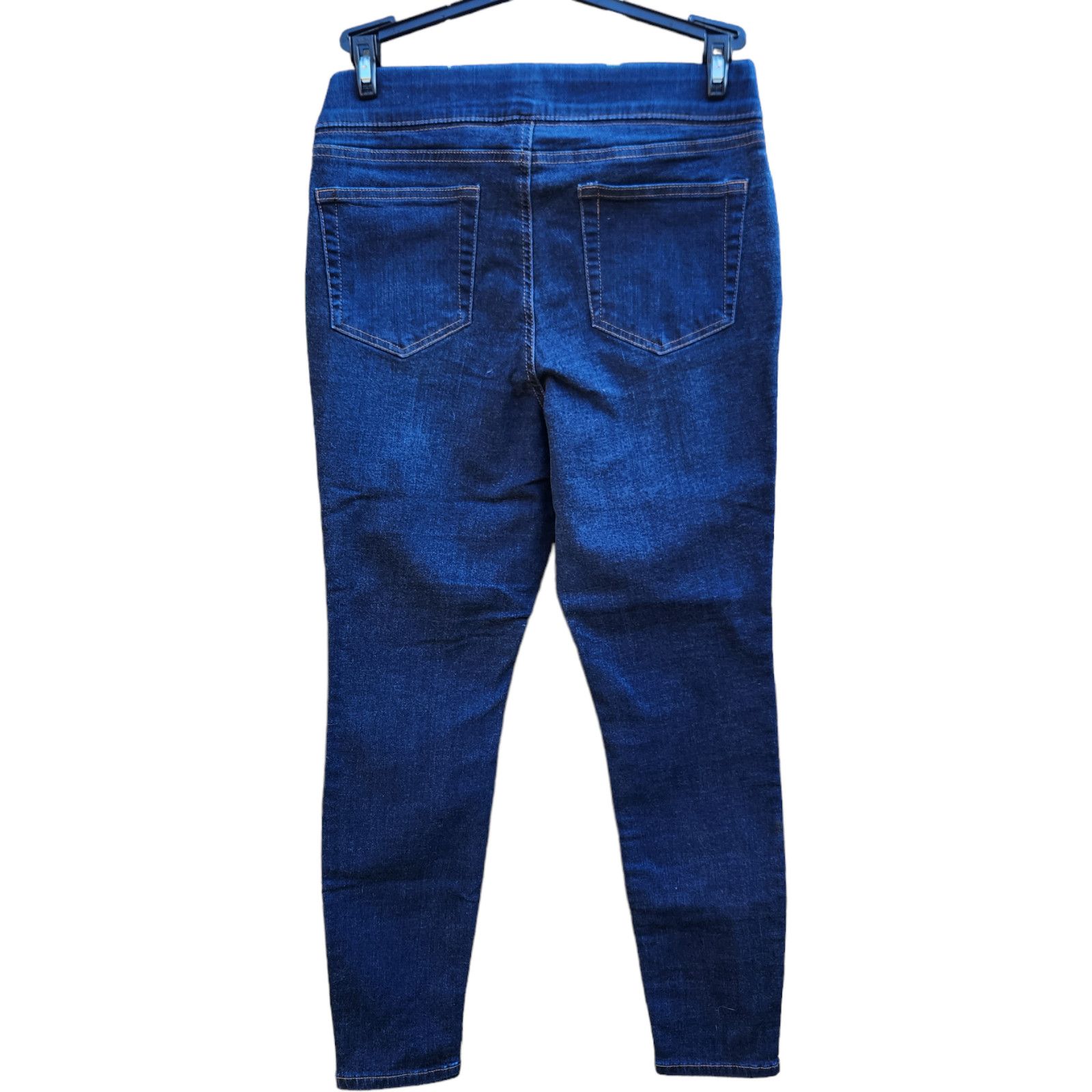 Denim & Co. Denim & Co. Cozy Touch Denim Roll-On Jeggings Indigo Size 6 Size 28" / US 6 / IT 42 - 7 Thumbnail