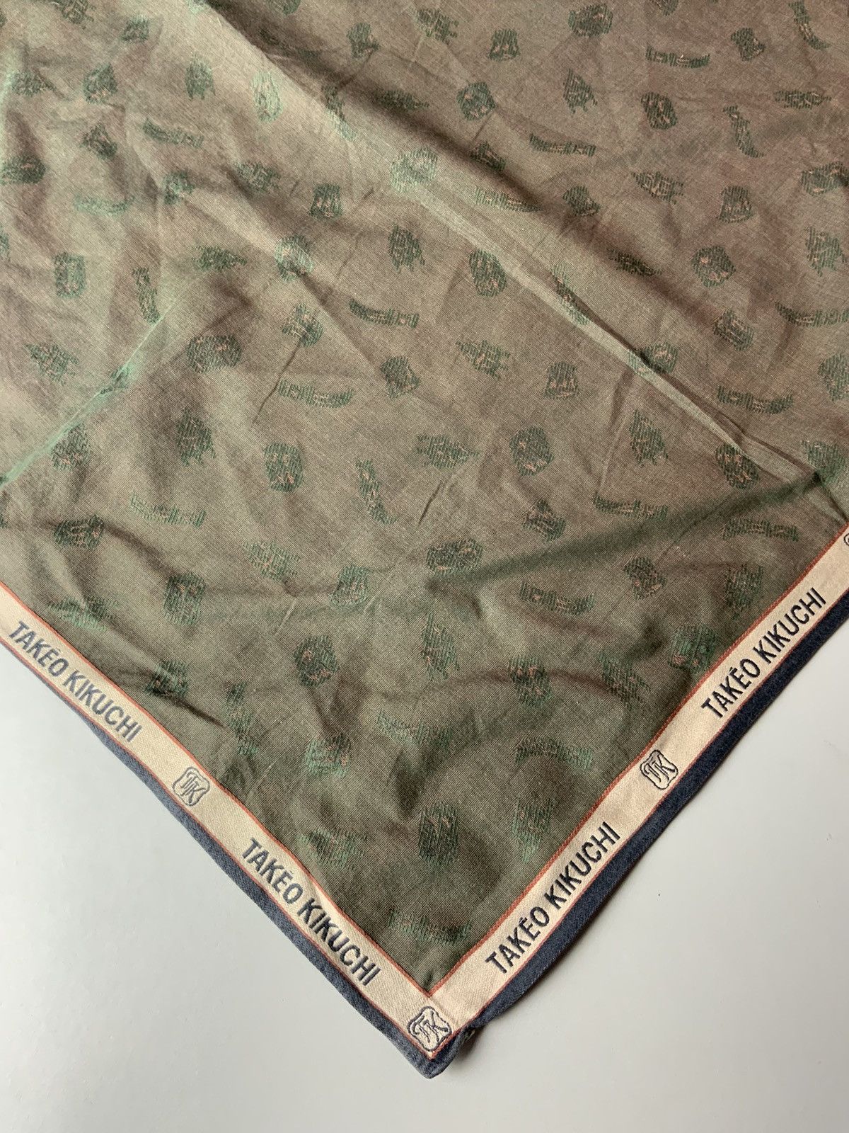 Takeo Kikuchi Takeo Kikuchi Monogram Japan Handkerchief Bandana Size ONE SIZE - 6 Thumbnail