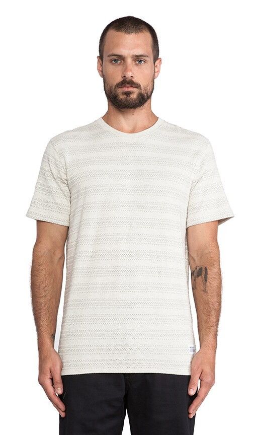 Norse Projects Norse Projects Niels Indigo Texture Stripe T Shirt Size US S / EU 44-46 / 1 - 8 Thumbnail