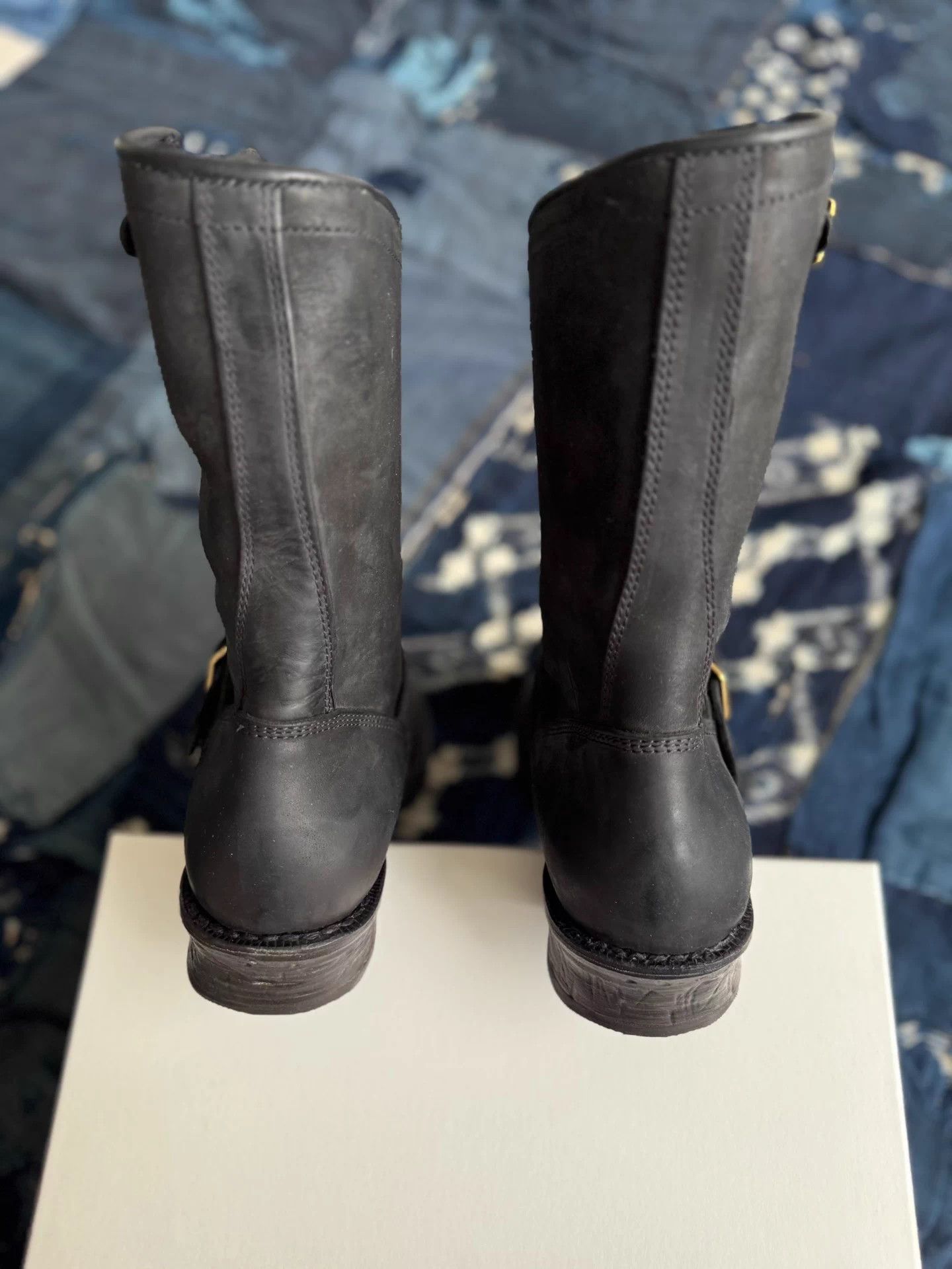 Visvim VISVIM 26SS T.W.O. BOOTS-FOLK Horse Eng Boot Black 9 Cut Size US 9 / EU 42 - 7 Thumbnail