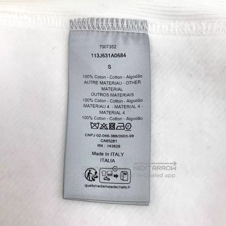 Dior Dior White logo jacquard full print cotton hooded drawstri Size US S / EU 44-46 / 1 - 8 Thumbnail