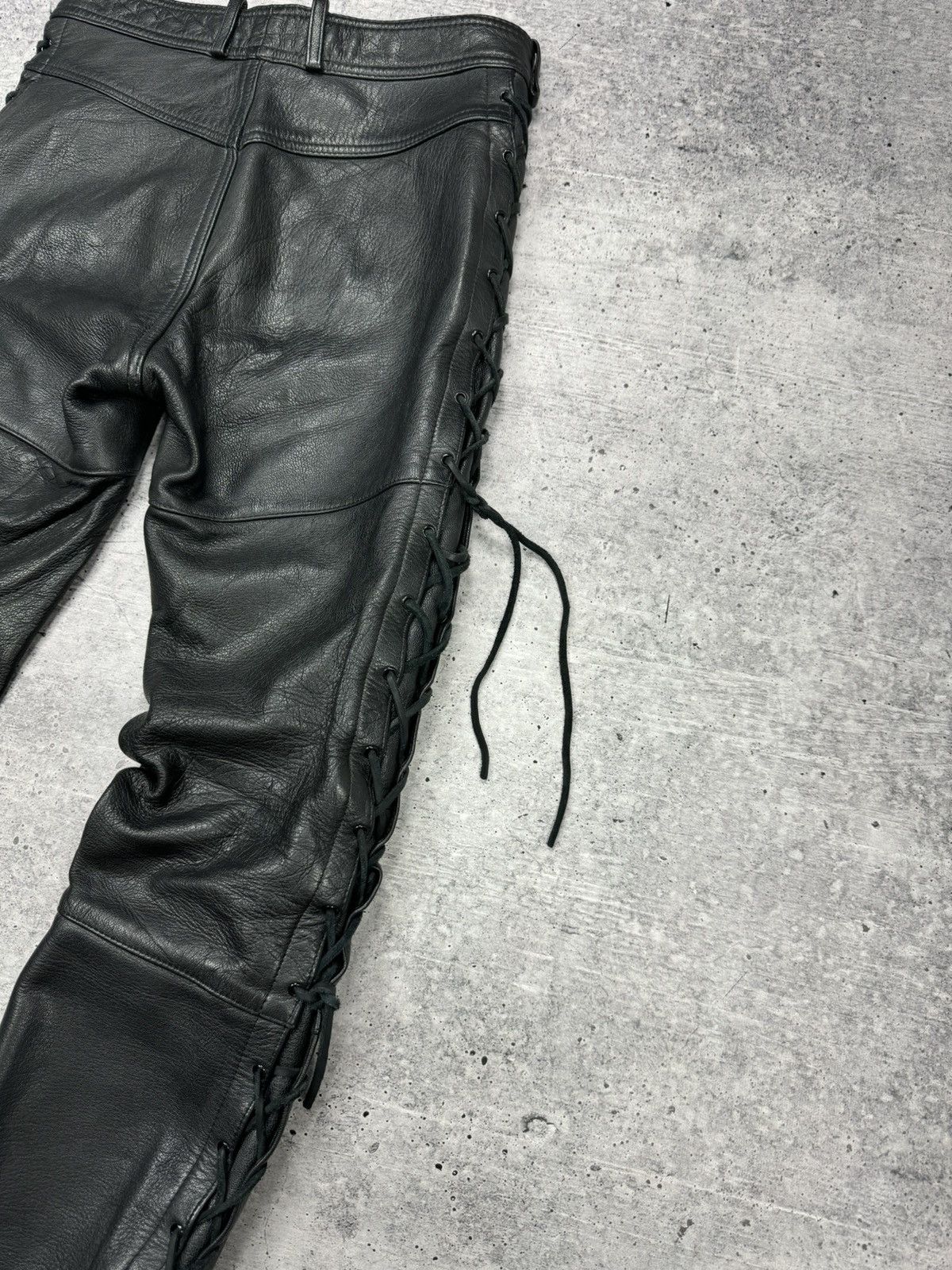 Genuine Leather Vintage 90’s Y2K Style Casual Cowboy Genuine Leather Pants Size US 30 / EU 46 - 24 Thumbnail