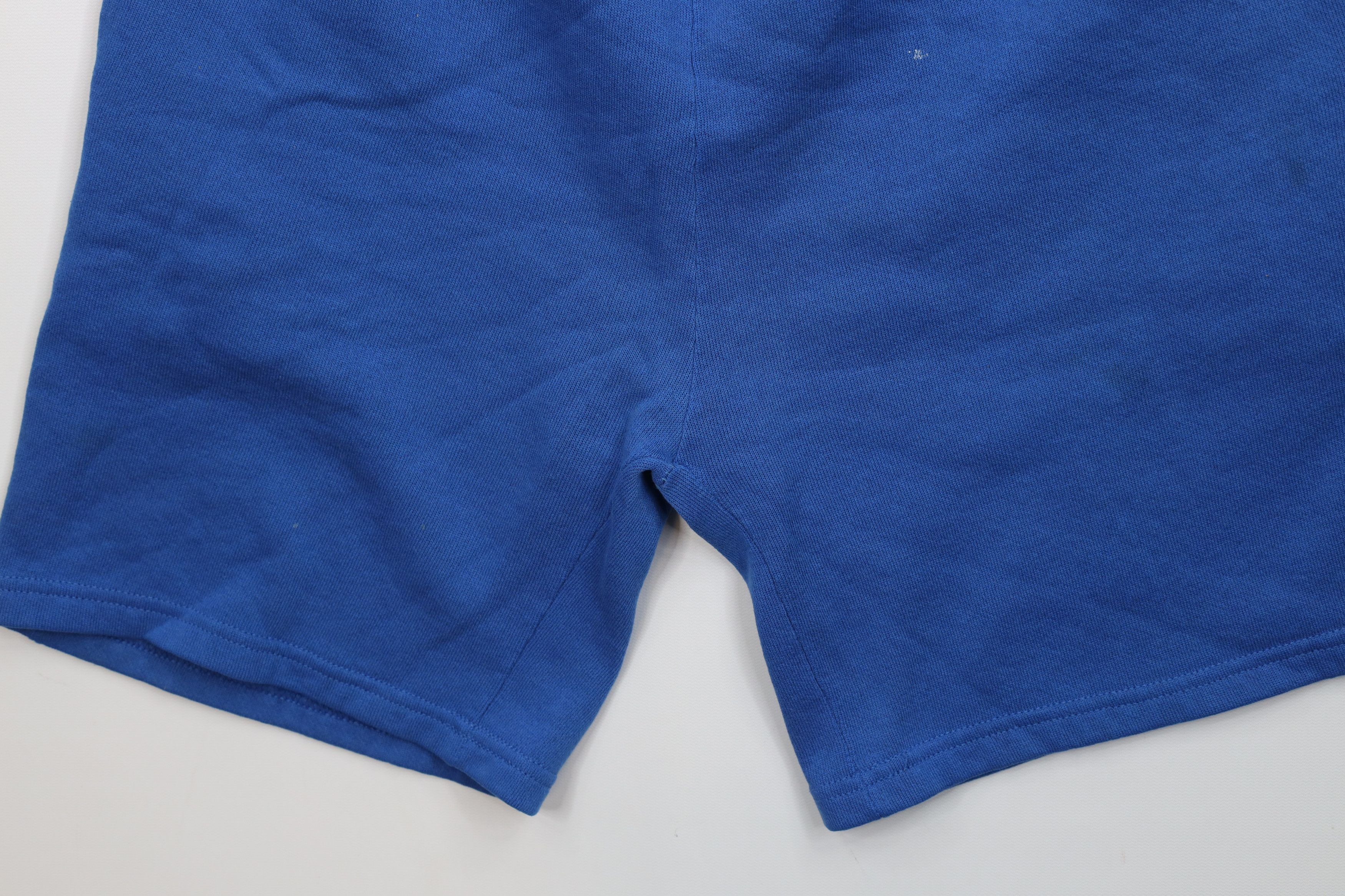Vintage Vintage 90s Streetwear Above Knee Sweatpants Shorts Blue USA Size US 32 / EU 48 - 4 Thumbnail