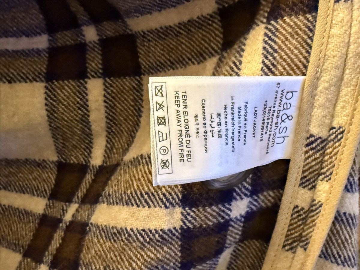ba&sh Ba&sh brown and cream plaid wool coat Size M / US 6-8 / IT 42-44 - 5 Thumbnail