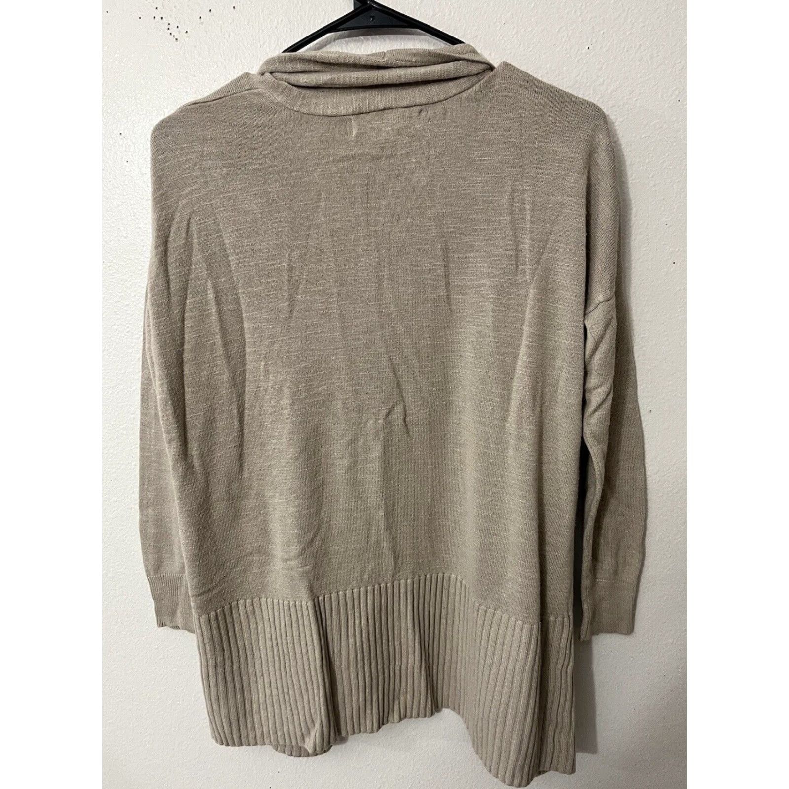 Michael Kors Michael Kors Open Cardigan Womens XS Beige 3/4 Sleeve Knit Cardigan Classic Logo Knit Open Casual Womens XS Beige Size XS / US 0-2 / IT 36-38 - 2 Thumbnail