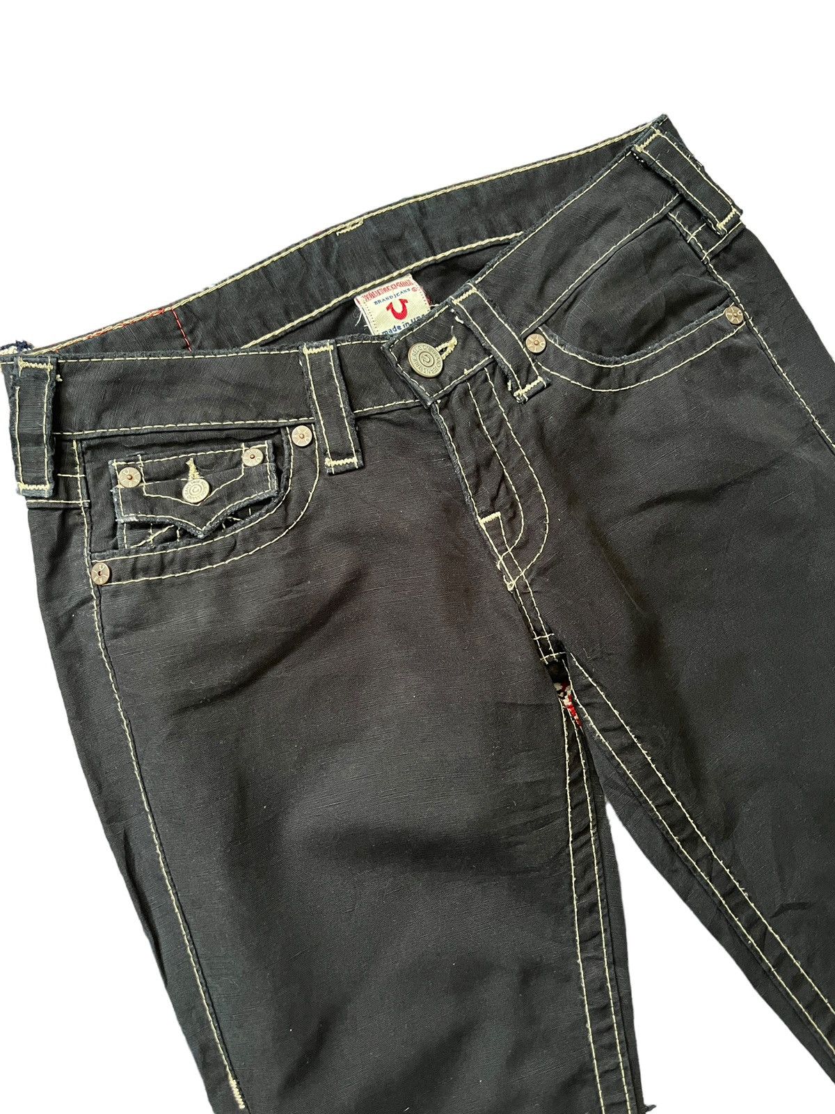 True Religion True Religion Flare Denim Jeans Twisted Seam Jeans Size US 30 / EU 46 - 4 Thumbnail