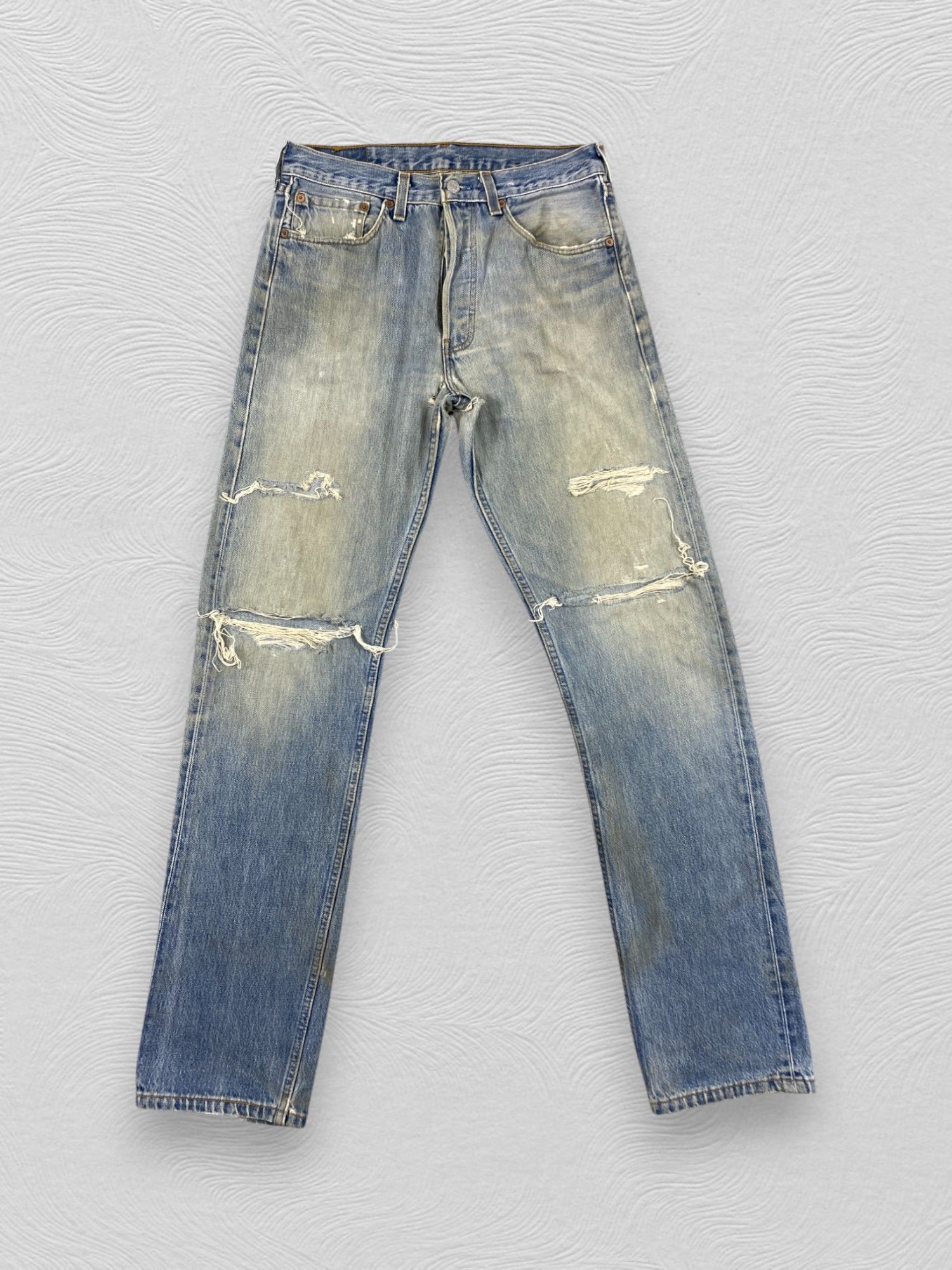 Levi's Distressed Blue Vintage 501 Levi's Jeans 31x33 Denim JN3457 Size US 31 - 1 Thumbnail
