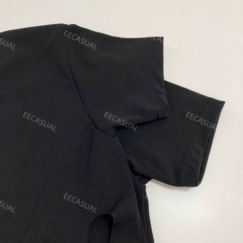 Comme des Garcons Comme Des Garcons Short sleeve T-shirt with black irregula Size S / US 4 / IT 40 - 7 Thumbnail