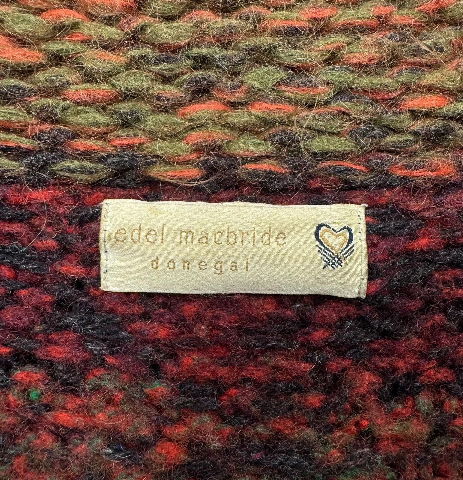 Other Edel Macbride Donegal Knit Cardigan Wool Silk Ireland Size XL / US 12-14 / IT 48-50 - 10 Thumbnail