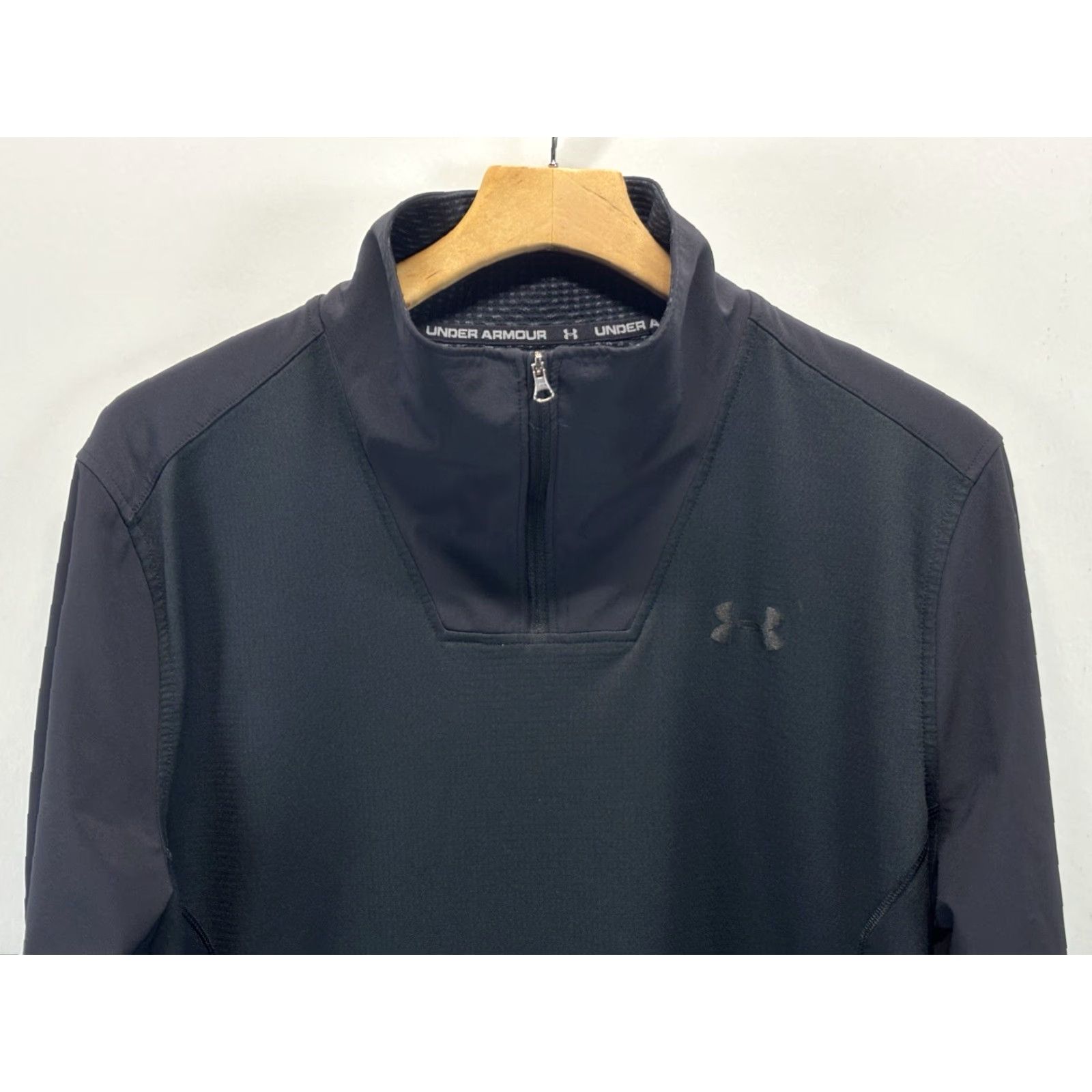 Under Armour Under Armour 1/4 Zip Pullover Shirt Jacket Sz X-Large Loose Men Black Cold Gear Size US XL / EU 56 / 4 - 2 Thumbnail