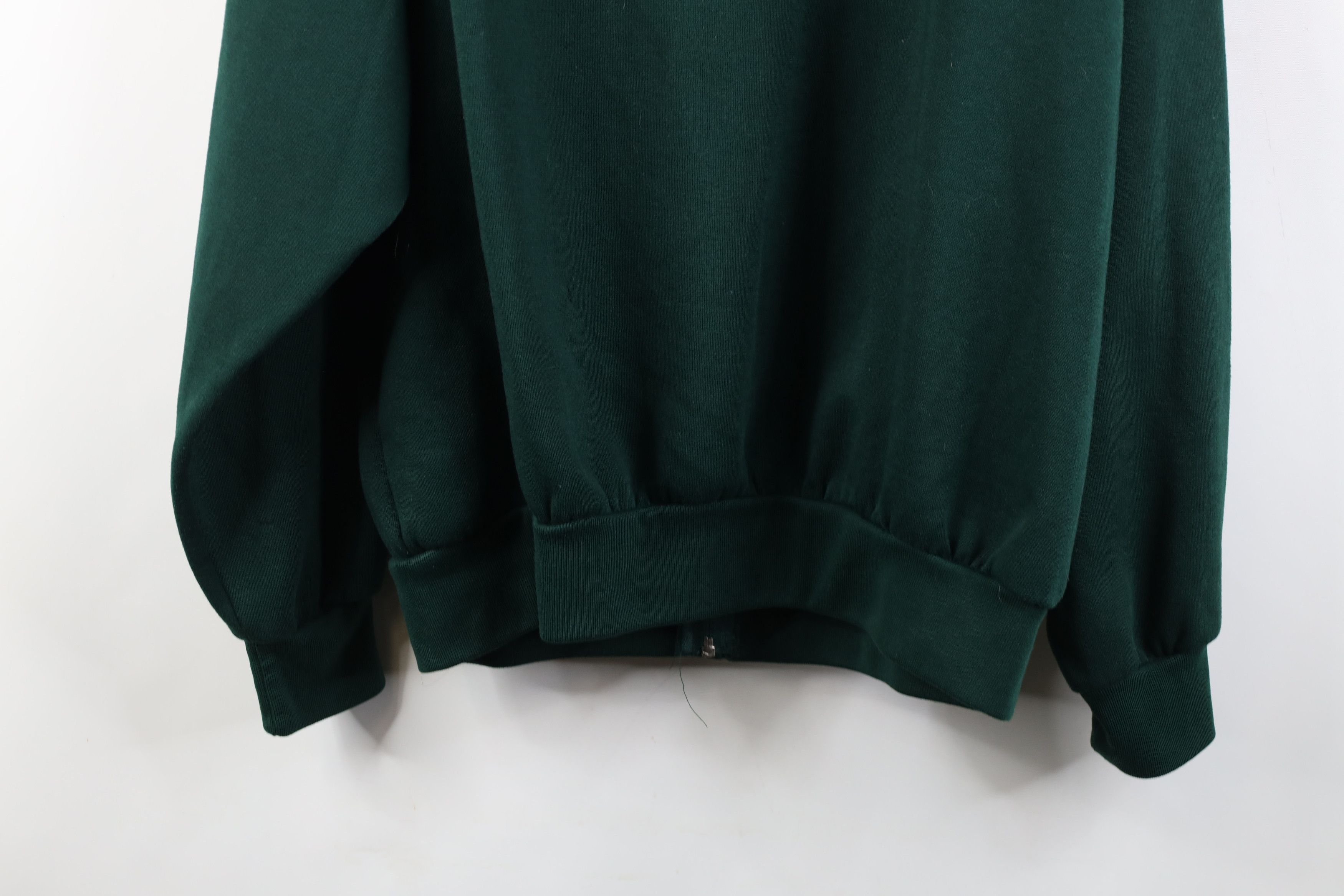 Vintage Vintage 90s Streetwear Hoodie Sweatshirt Hunter Green Size US XL / EU 56 / 4 - 13 Thumbnail