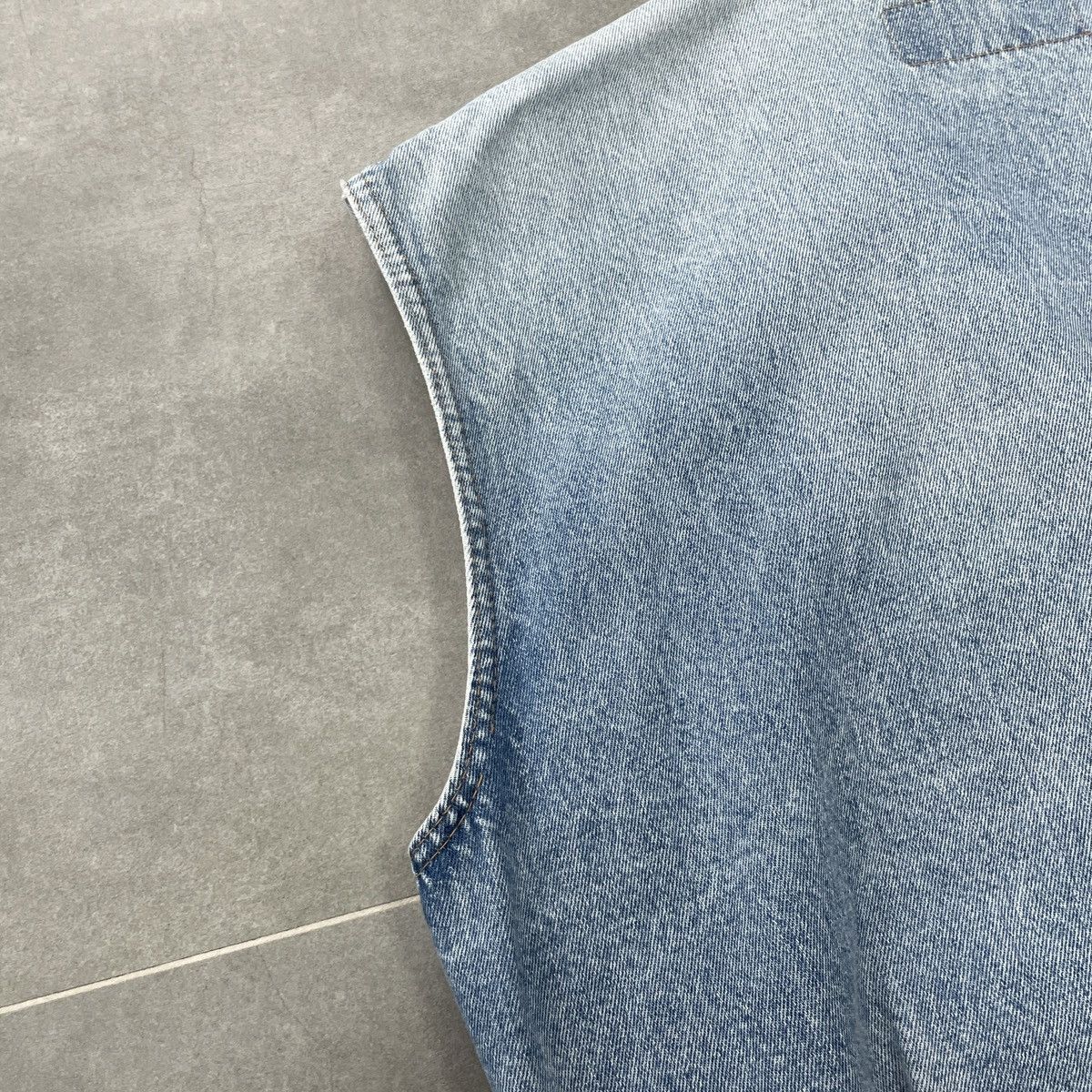 Benetton × Vintage Vintage Benetton Denim Vest Size 52 Size US L / EU 52-54 / 3 - 19 Thumbnail
