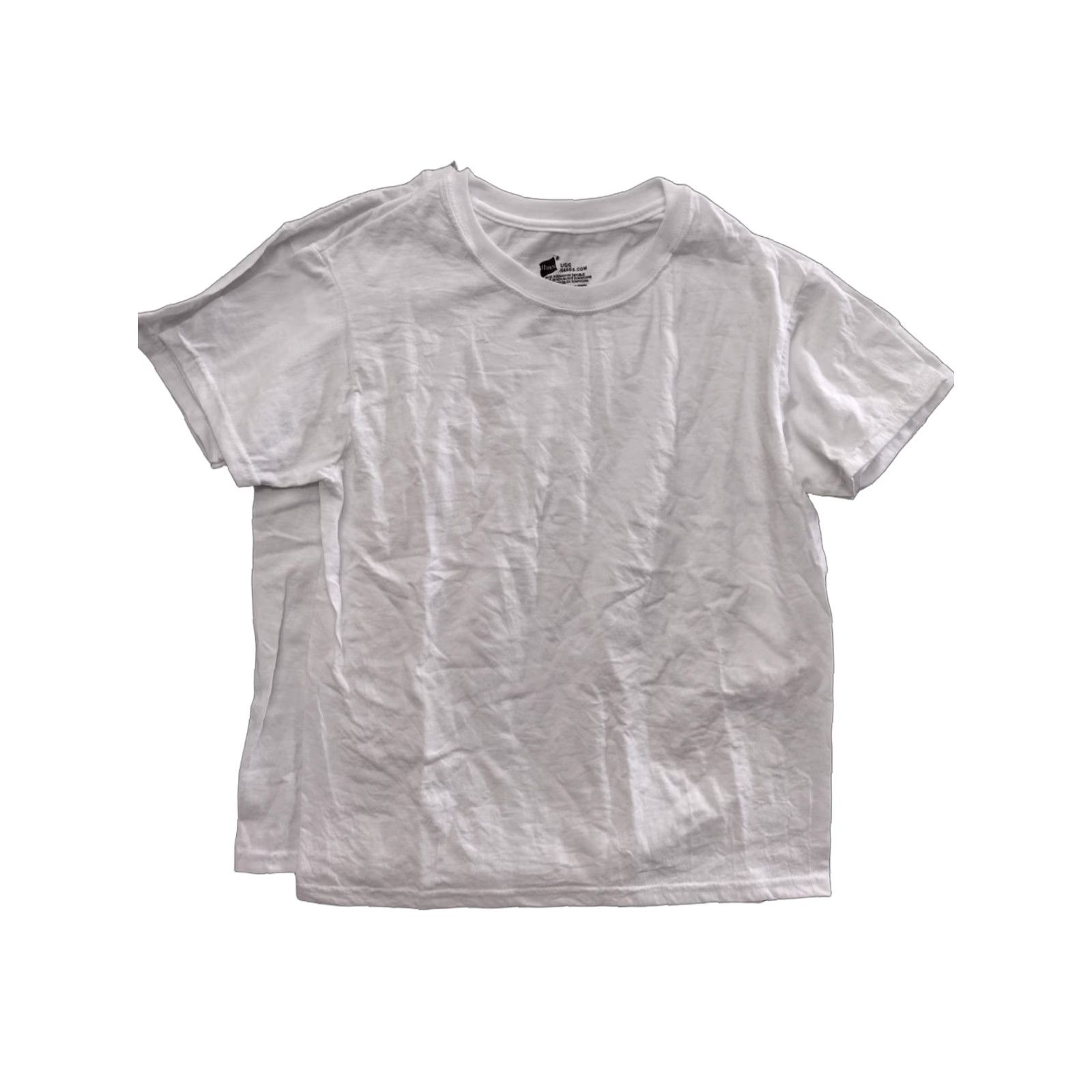 Hanes Hanes Unissex Cotton Blend Tee 2 Pack Shirt L White Crew Neck Short Sleeve Cotton T-Shirt Regular Fit Unisex Adults 90s tee? Size US L / EU 52-54 / 3 - 1 Thumbnail
