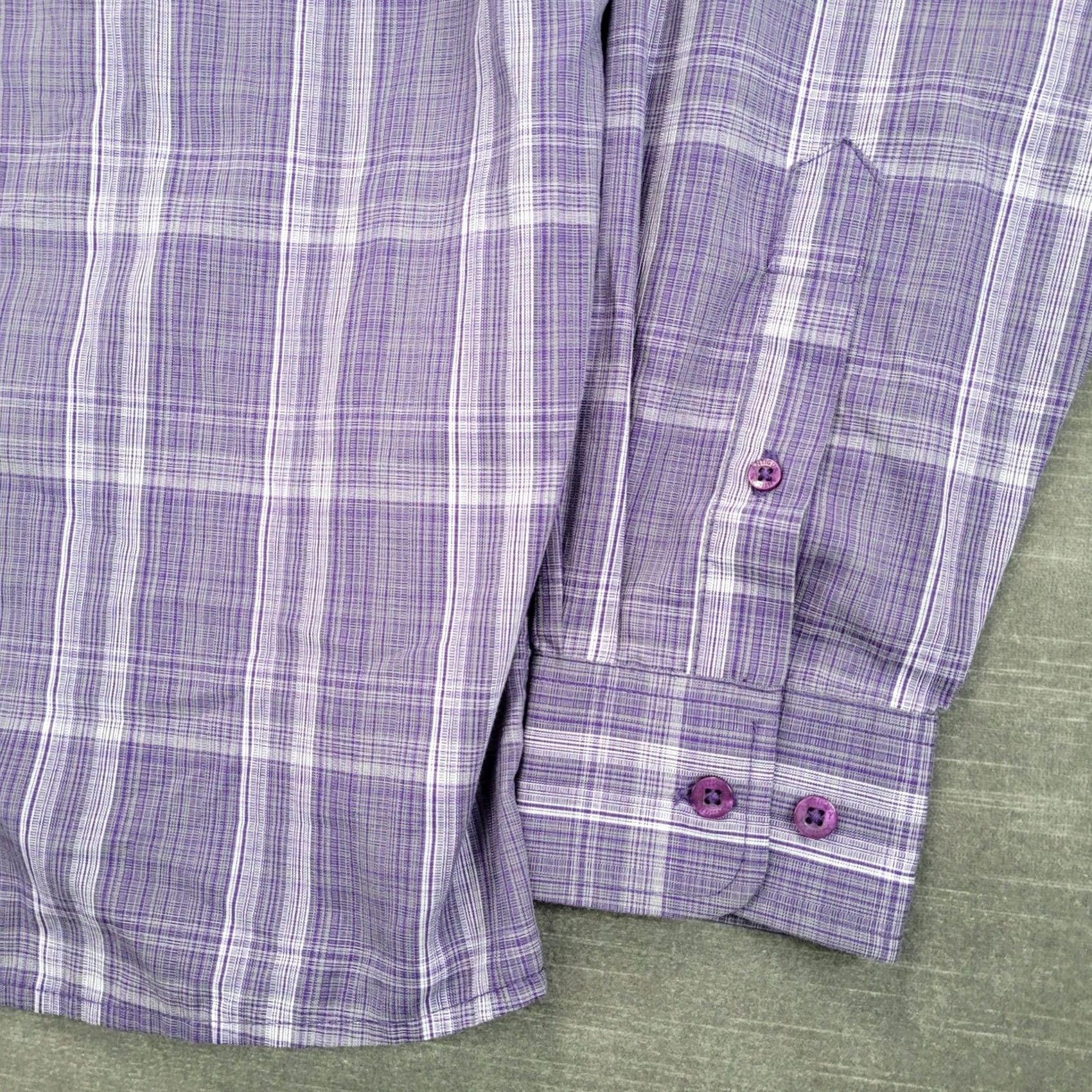 Vintage VINTAGE Antigua Clemson Tigers Plaid Button-Up Shirt Purple Long Sleeve Medium Size US M / EU 48-50 / 2 - 4 Thumbnail