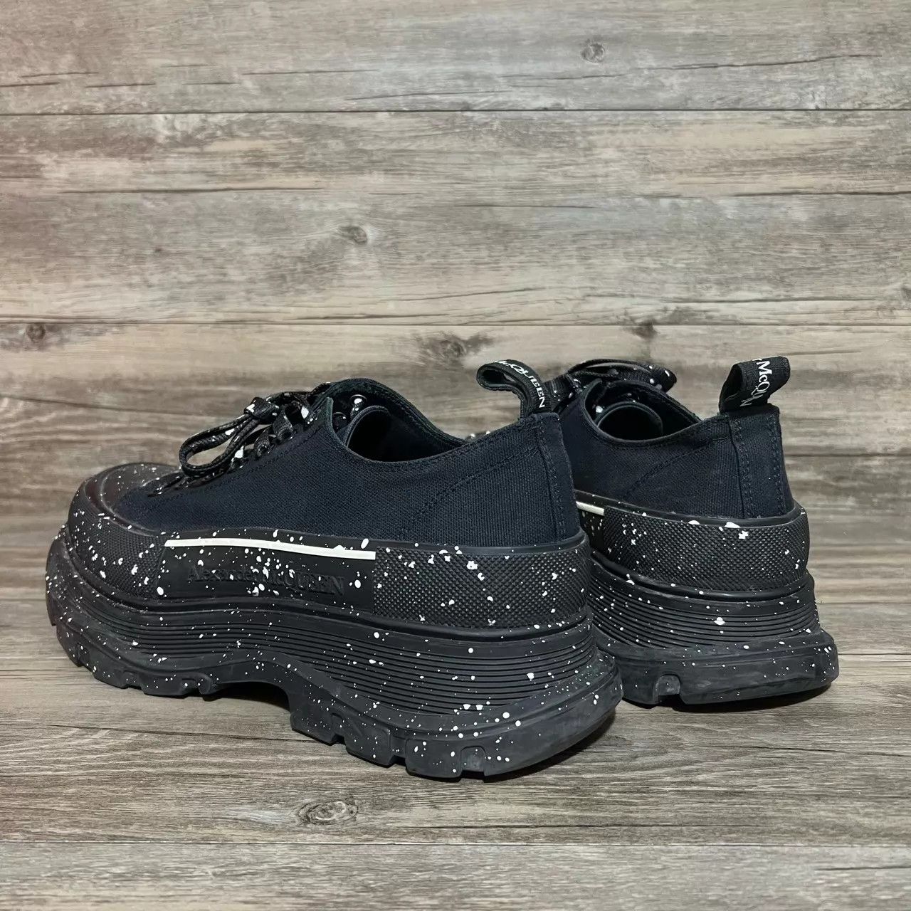 Alexander McQueen Alexander McQueen black & white splatter print 44 Size US 11 / EU 44 - 3 Thumbnail