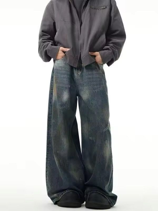 Japanese Brand × Jean Vintage tie dye washed straight leg denim Size US 30 / EU 46 - 2 Thumbnail