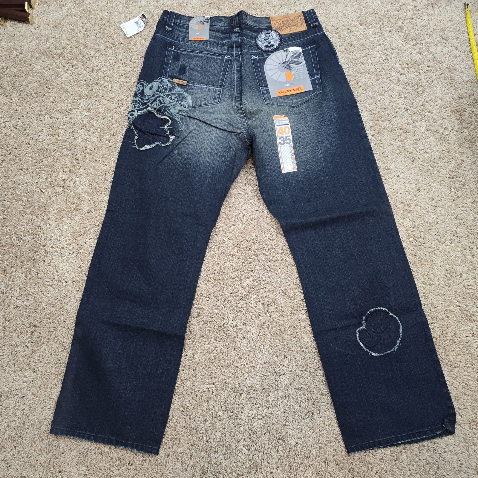 Akademiks Vintage Akademiks Baggy Wide Leg Pinkman Jeans 40x35 NWT Size US 40 / EU 56 - 1 Thumbnail