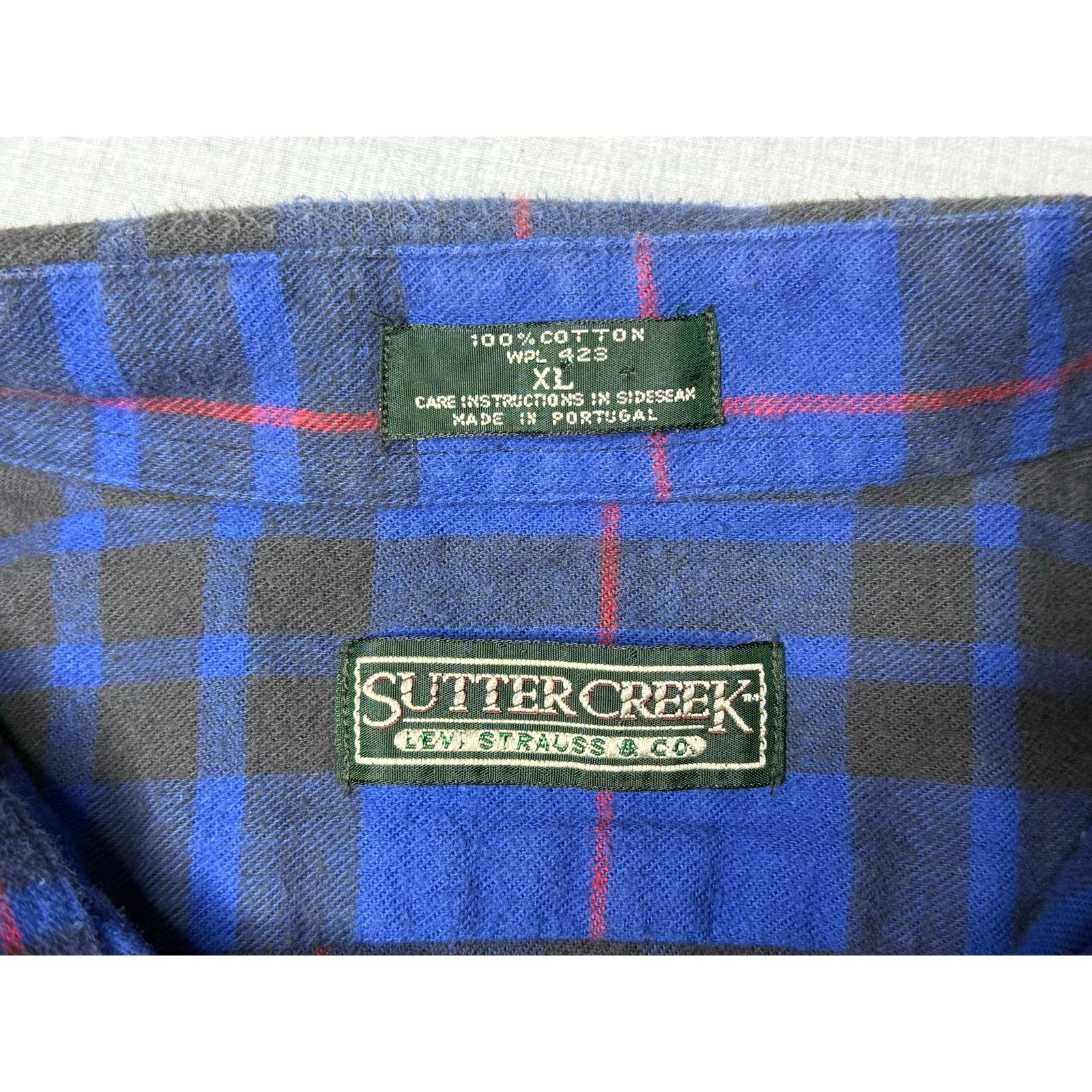 Levi's × Levi's Vintage Clothing × Vintage Vintage 90s Sutter Creek Levi Strauss & Co Flannel Shirt XL Size US XL / EU 56 / 4 - 3 Thumbnail