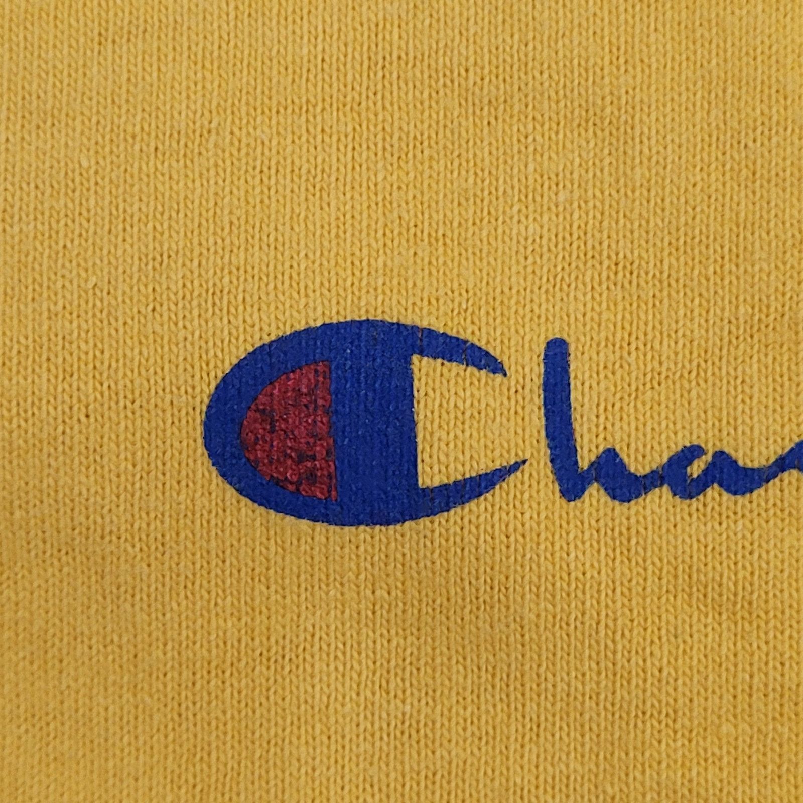 Champion Vintage 90s Champion Shirt Womens XL 22x26 Yellow USA Size XL / US 12-14 / IT 48-50 - 10 Thumbnail