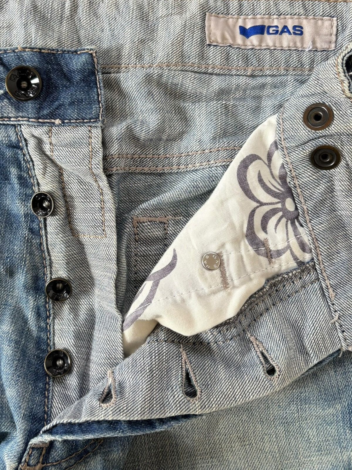 JNCO Vintage Japanese Brand Mud Wash Distress Baggy Jeans Size US 30 / EU 46 - 4 Thumbnail