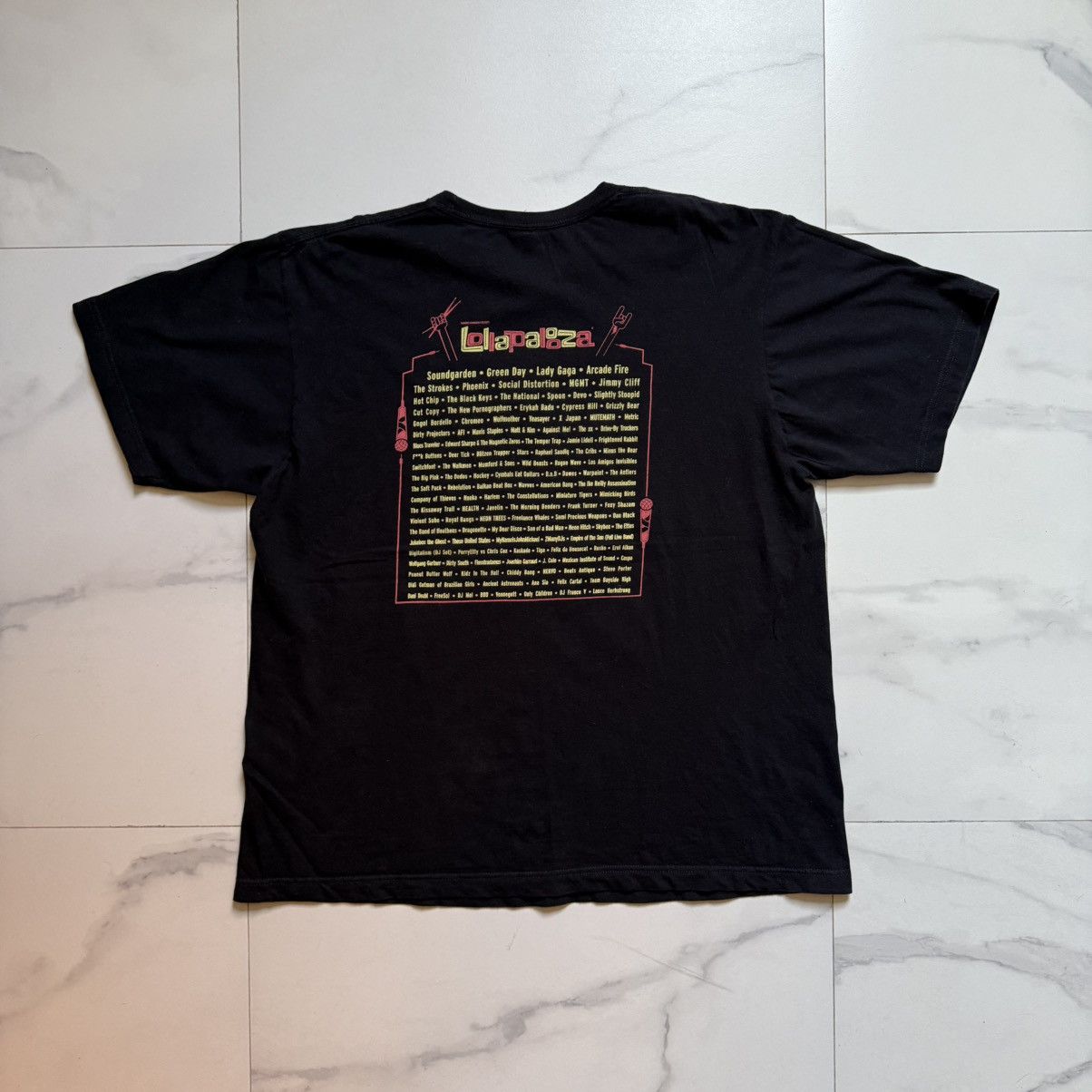 Anvil Vintage Lollapalooza 2010 Grant Park Chicago Tee Size US XL / EU 56 / 4 - 3 Thumbnail