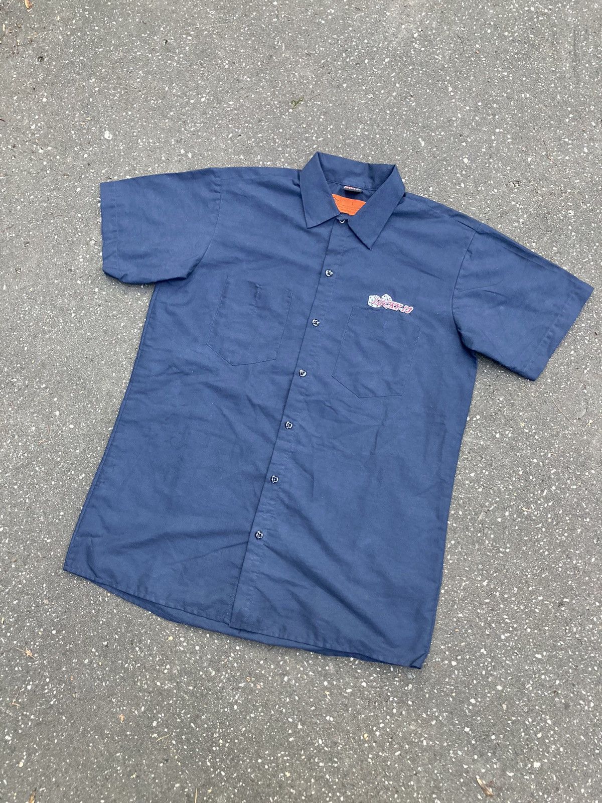 Dickies × Vintage 🟠Dickies Lucky13 Short Sleeve Shirt Size US L / EU 52-54 / 3 - 4 Thumbnail