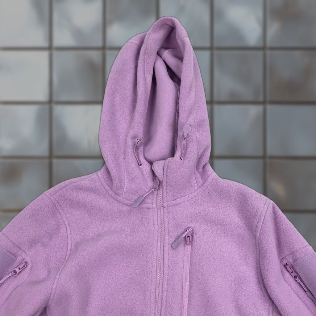 Vintage VINTAGE BÆRSKIN Women's Lilac Fleece Tactical Hoodie Full Zip Jacket S Size S / US 4 / IT 40 - 1 Thumbnail