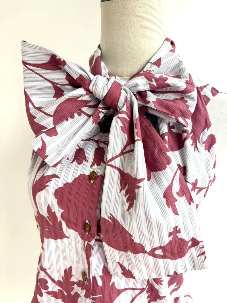 Vivienne Westwood Vivienne Westwood size1 Red floral bow tie shirt vest Size M / US 6-8 / IT 42-44 - 6 Thumbnail