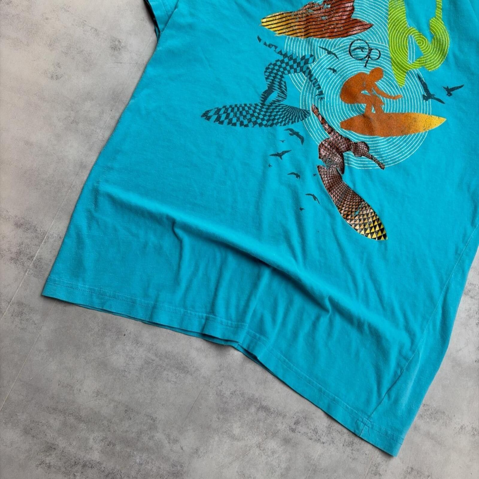 Ocean Pacific Y2K Teal Ocean Pacific Surf Grunge Skater T-Shirt Size US M / EU 48-50 / 2 - 4 Thumbnail