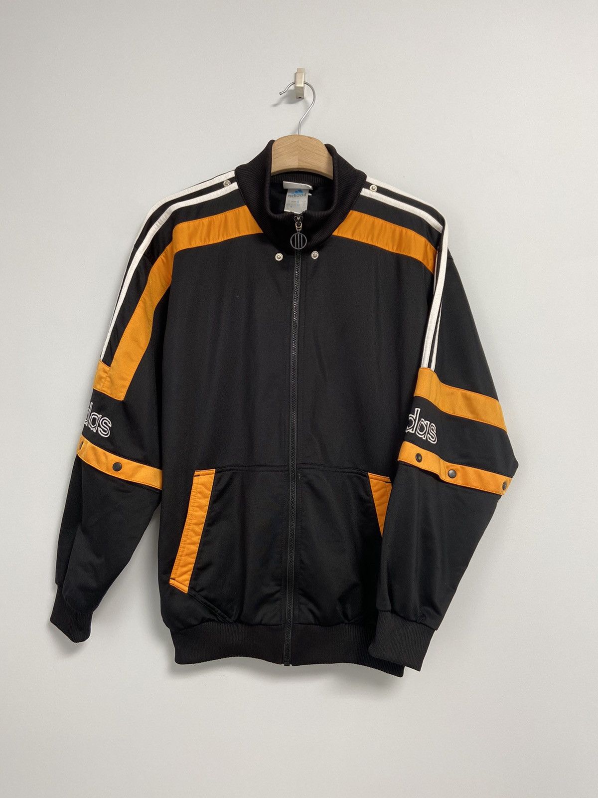 Vintage Adidas Track Top Black Vintage 90’s logo style Hype Size US S / EU 44-46 / 1 - 1 Thumbnail