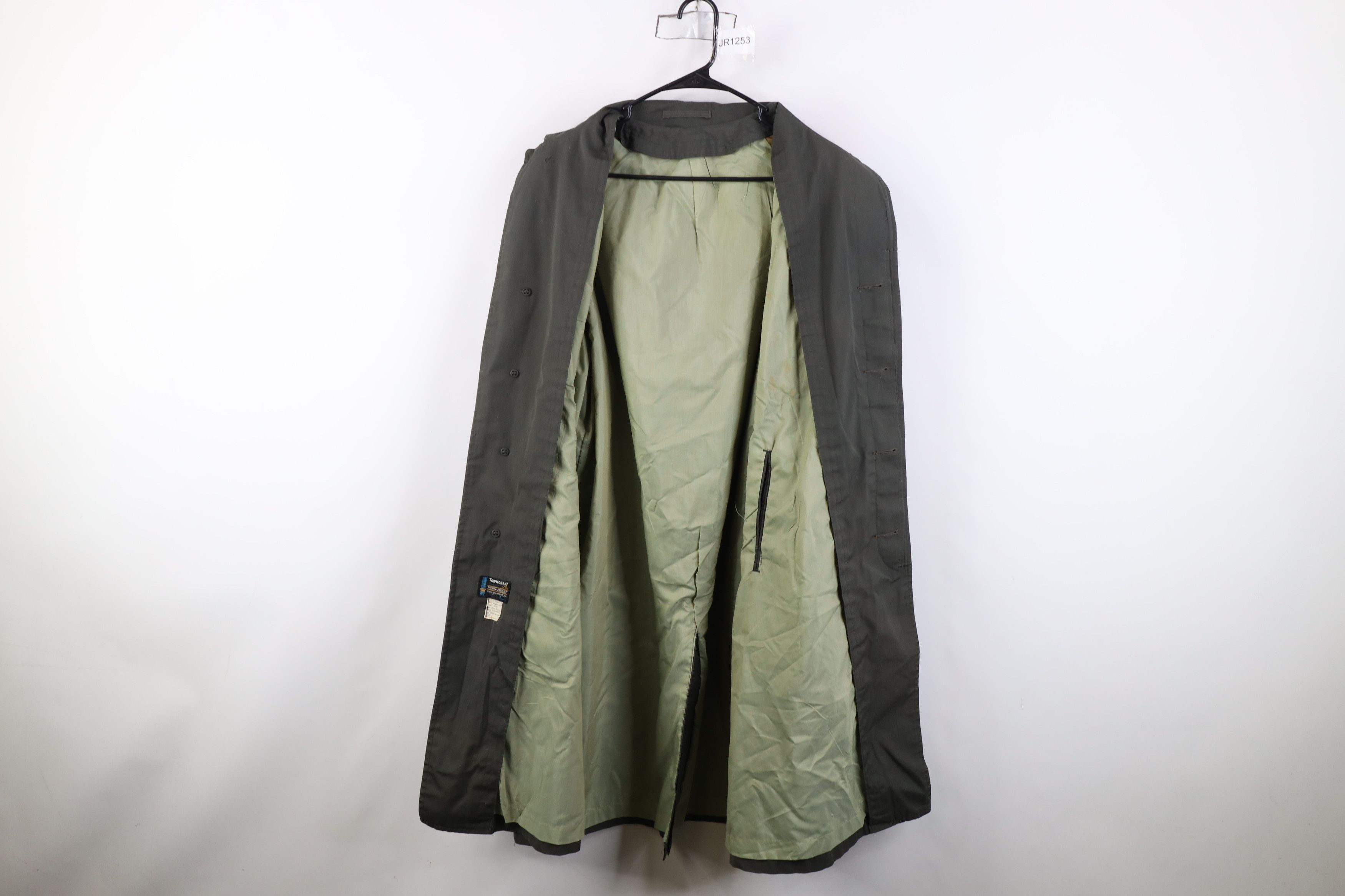Vintage Vintage 50s 60s Streetwear Trench Coat Rain Jacket Green USA Size US XL / EU 56 / 4 - 11 Thumbnail