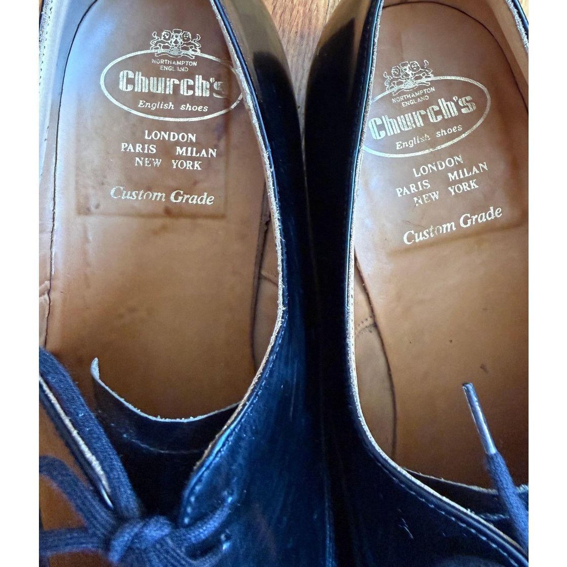 Church's Church's Black Patent Leather Dubai Oxfords Size US 12.5 / EU 45-46 - 4 Thumbnail