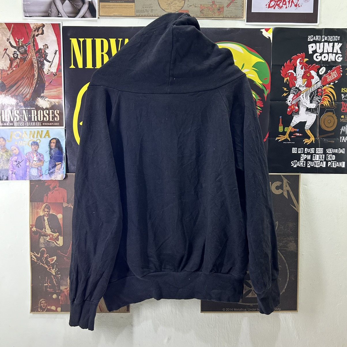 Vintage Vintage Japanese Brand Nice Design Black Hoodie Size US XL / EU 56 / 4 - 8 Thumbnail