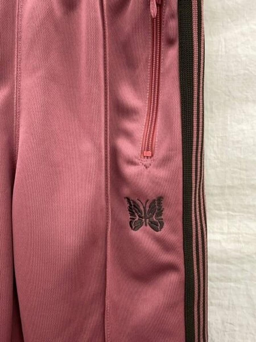 Needles Boots-Cut Track Pants Jersey Polyester Pink