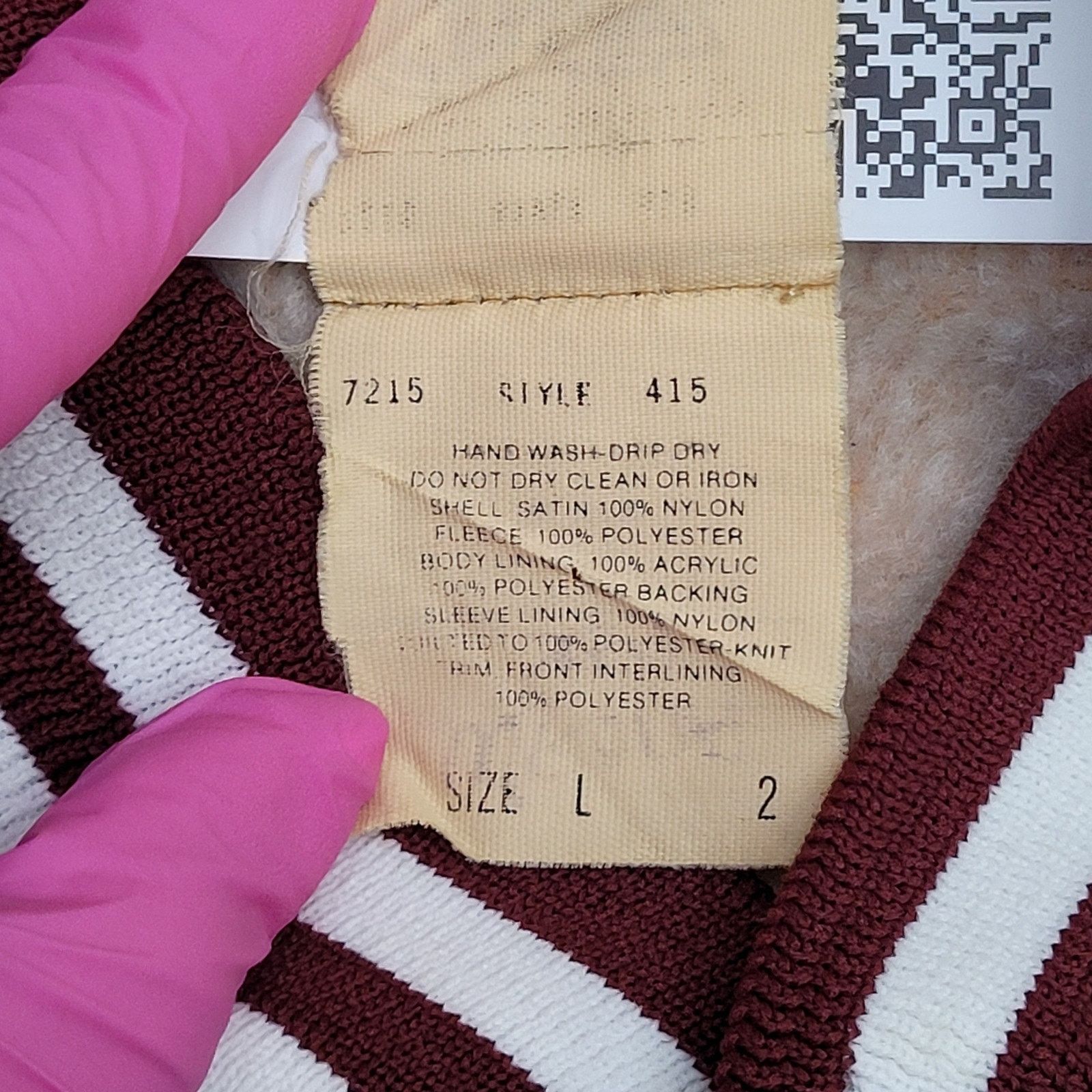 Chalk Line Vintage 80s Chalk-Line Varsity Jacket M/L 24x23 Sherpa-Lined Size US L / EU 52-54 / 3 - 8 Thumbnail