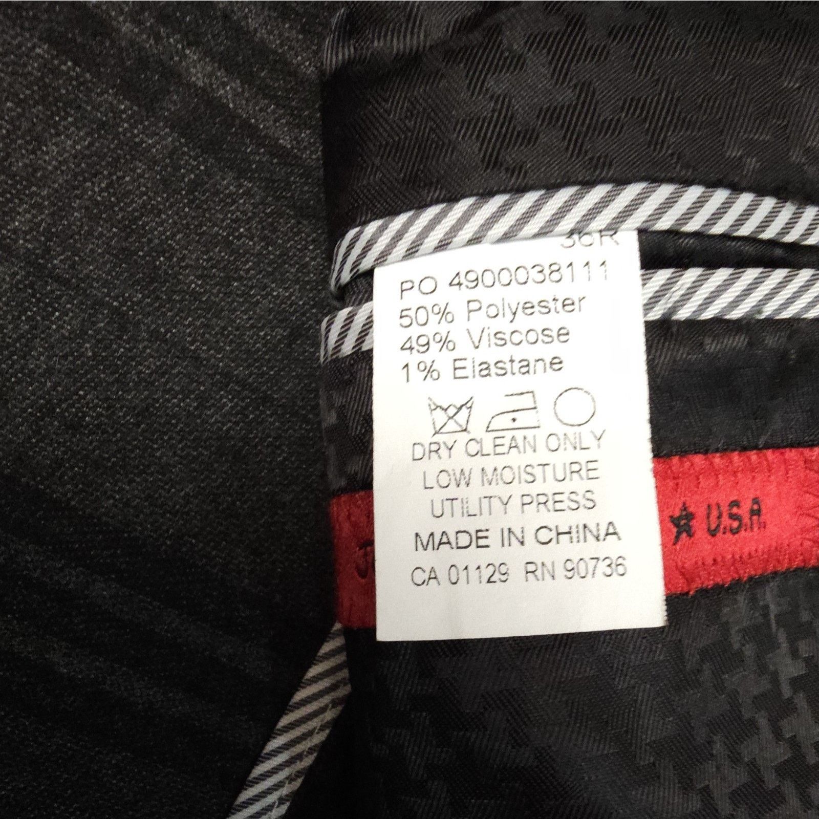 John Varvatos John Varvatos* USA Dark Plaid Grey Plazer Jacket 36R Size 36R - 7 Thumbnail