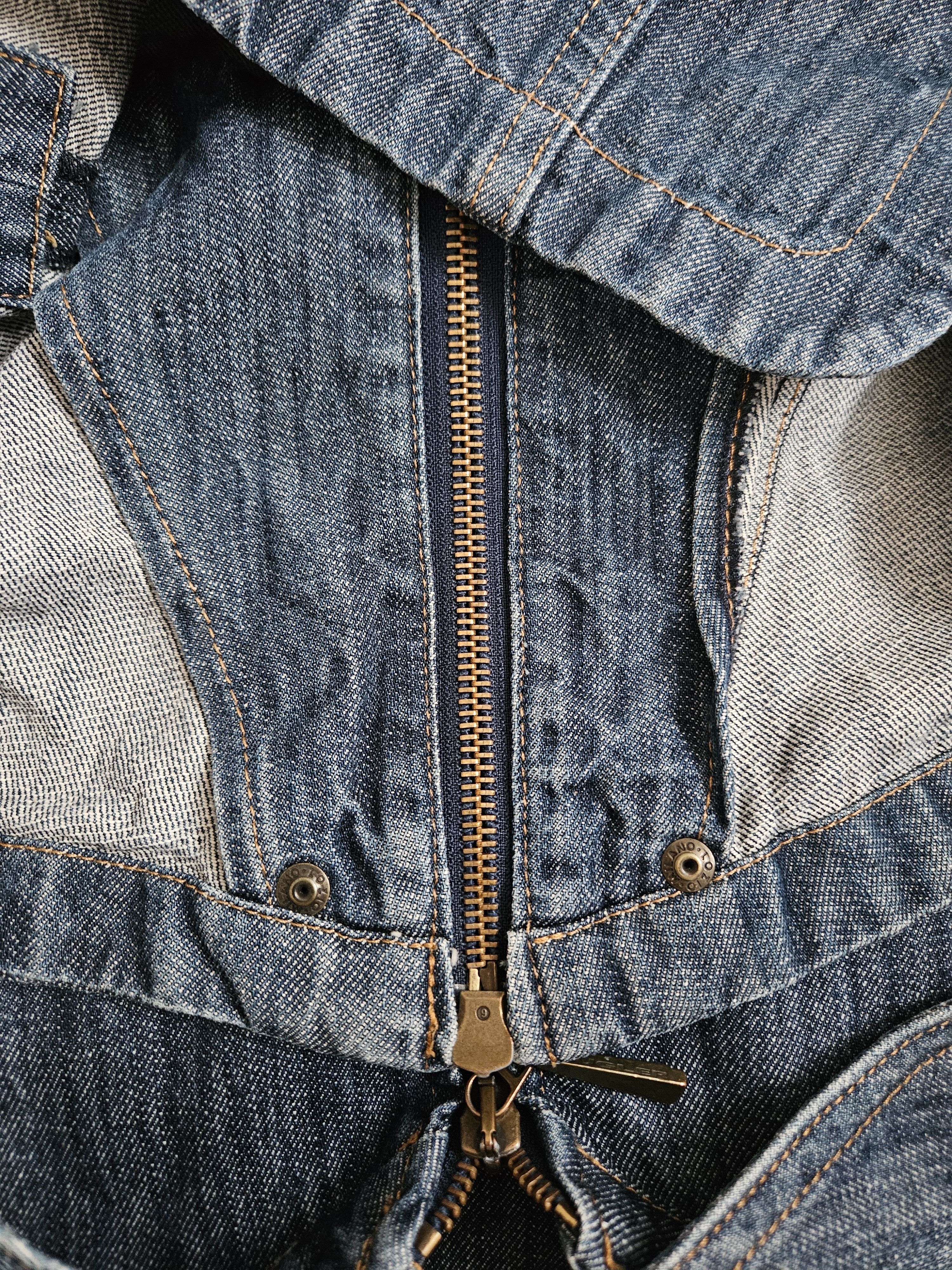 Mugler rare unique snake Mugler denim jeans vintage Jacket Size M / US 6-8 / IT 42-44 - 9 Thumbnail