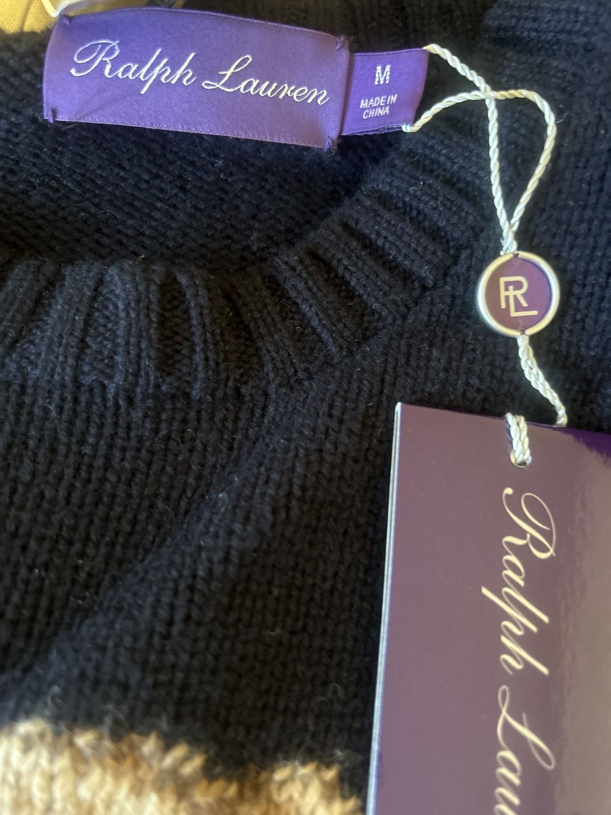 Ralph Lauren Purple Label Ralph Lauren purple label bear sweater knit navy cashmere Size US M / EU 48-50 / 2 - 10 Thumbnail
