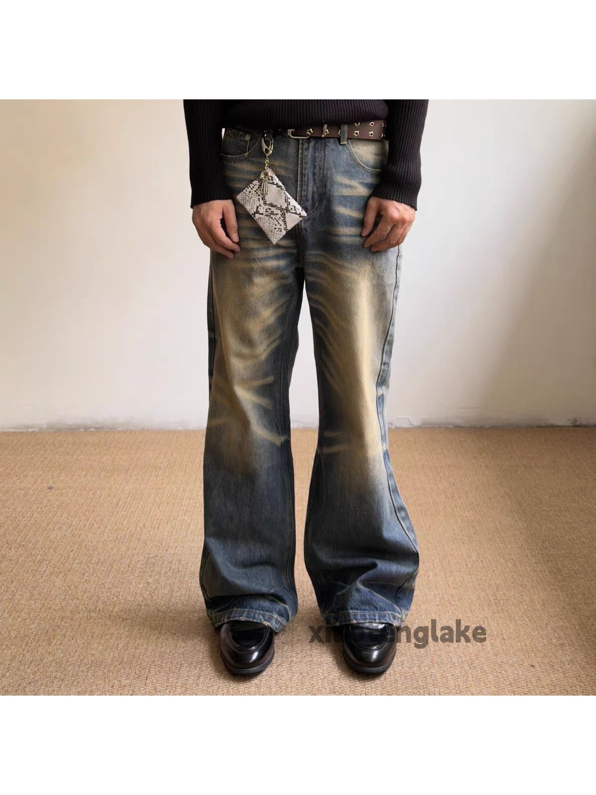 Jean xz utility vintage wide Leg flared yuppie y2k jeans Size US 30 / EU 46 - 4 Thumbnail
