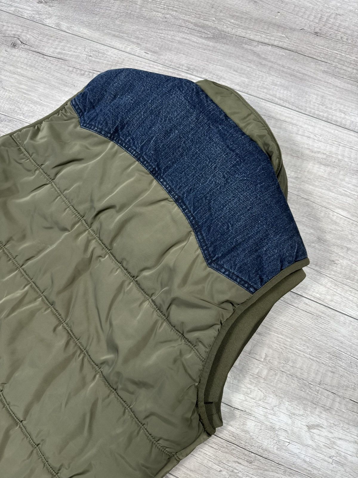 Diesel VINTAGE DIESEL JAPANESSE Y2K BROWN DENIM KAPITAL STYLE VEST Size US L / EU 52-54 / 3 - 12 Thumbnail